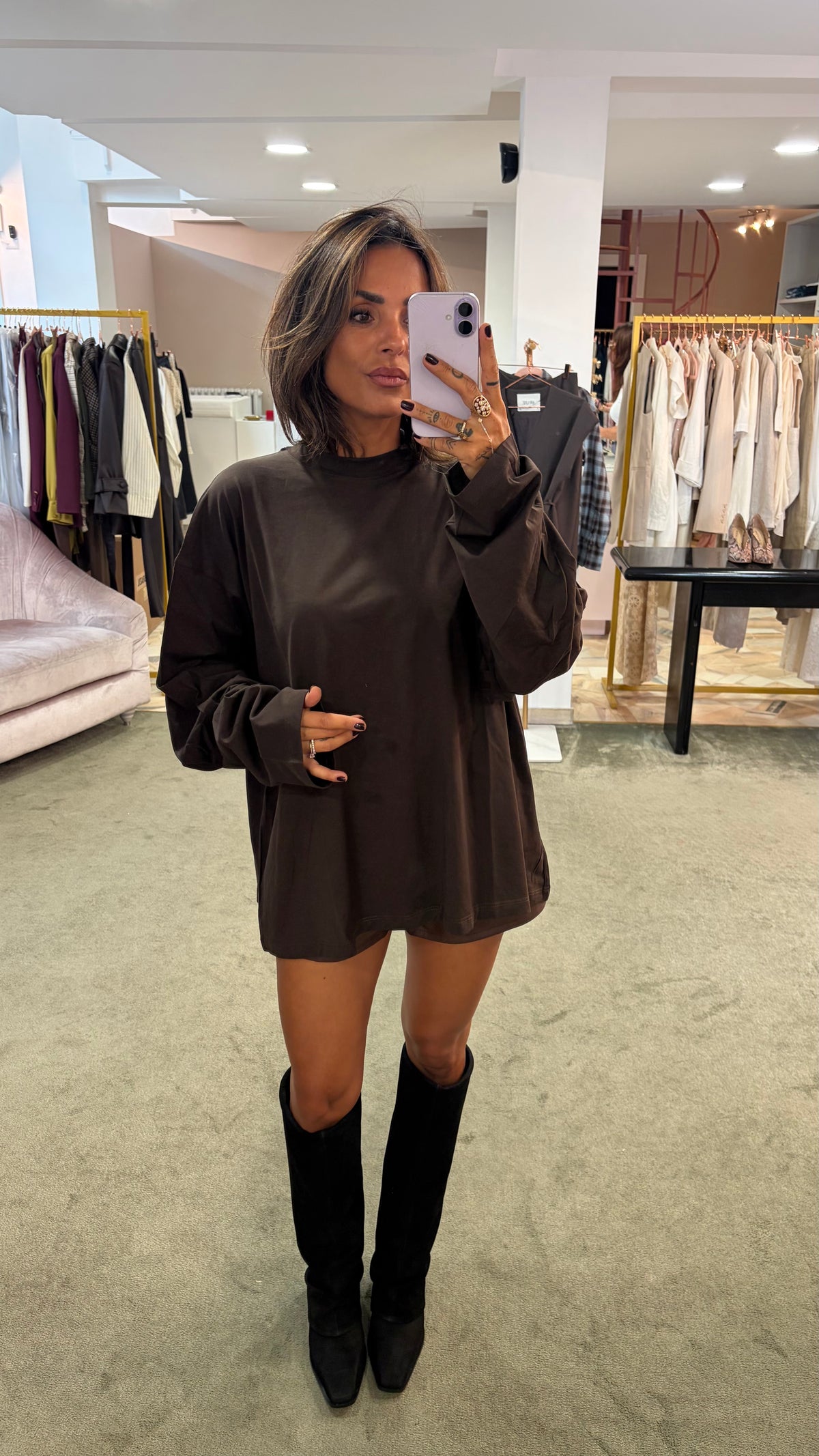 Shorts ecopelle marroni ks