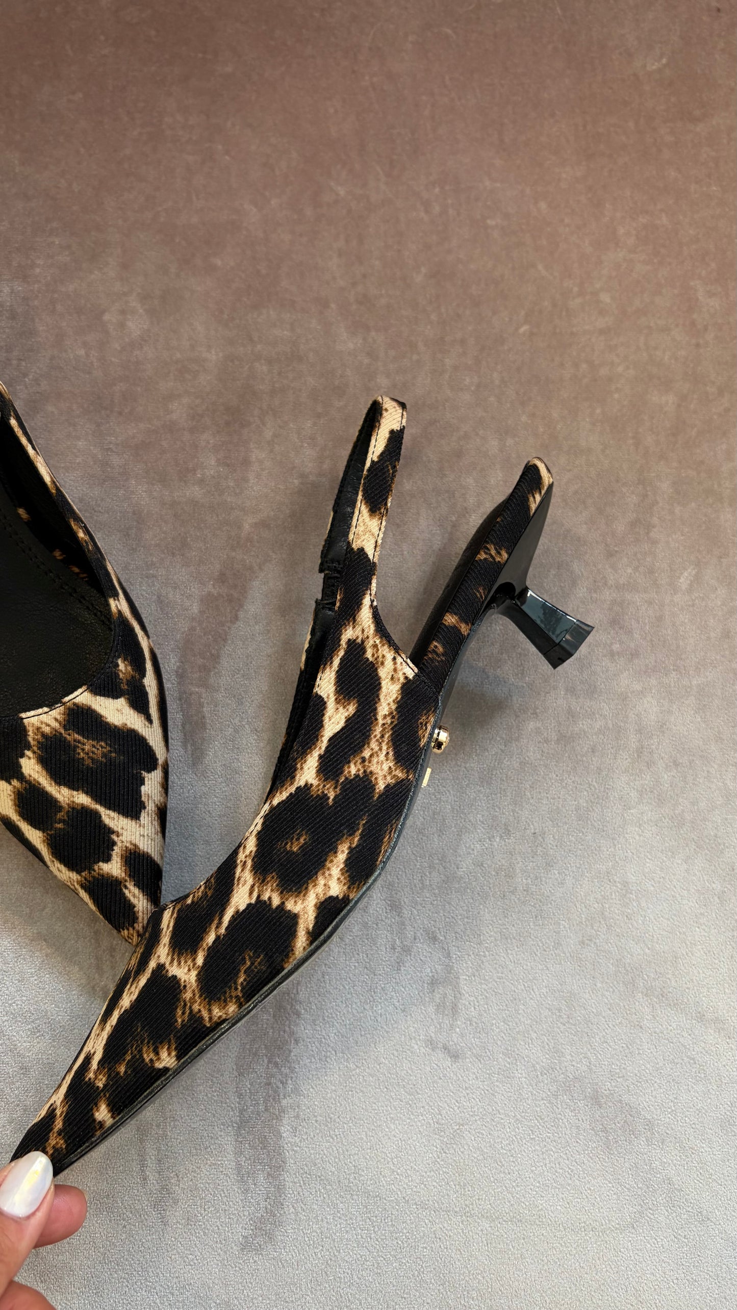 Slingback leopardata tw