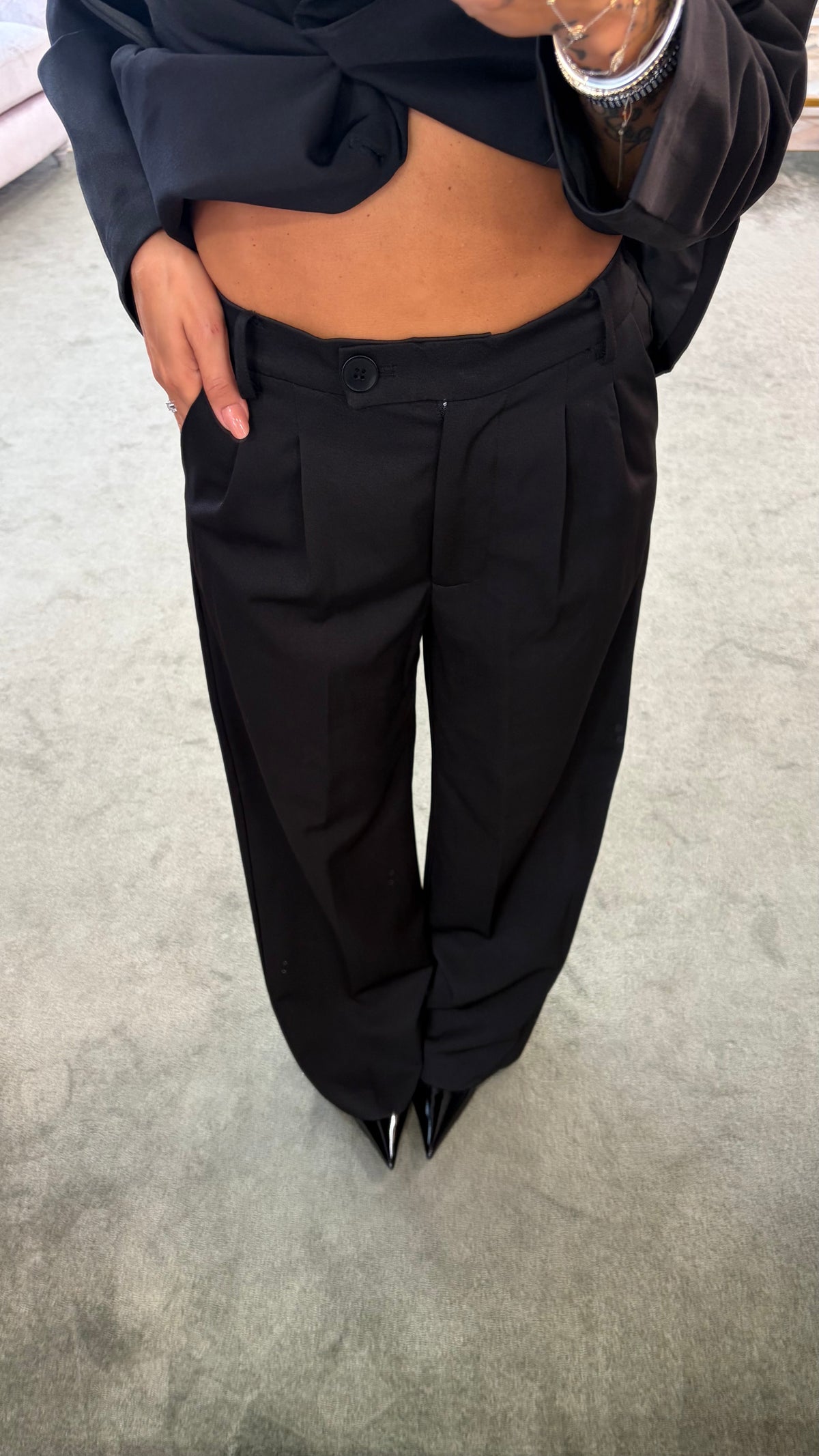 Blazer doppiopetto nero over ay fw26
