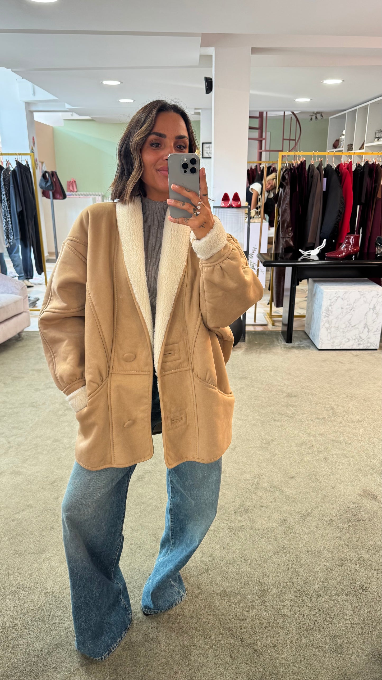 Montone eco beige nude Nine Minutes