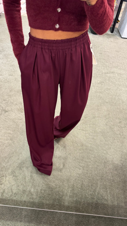 Pantaloni amie MAR DE MARGARITAS bordeaux