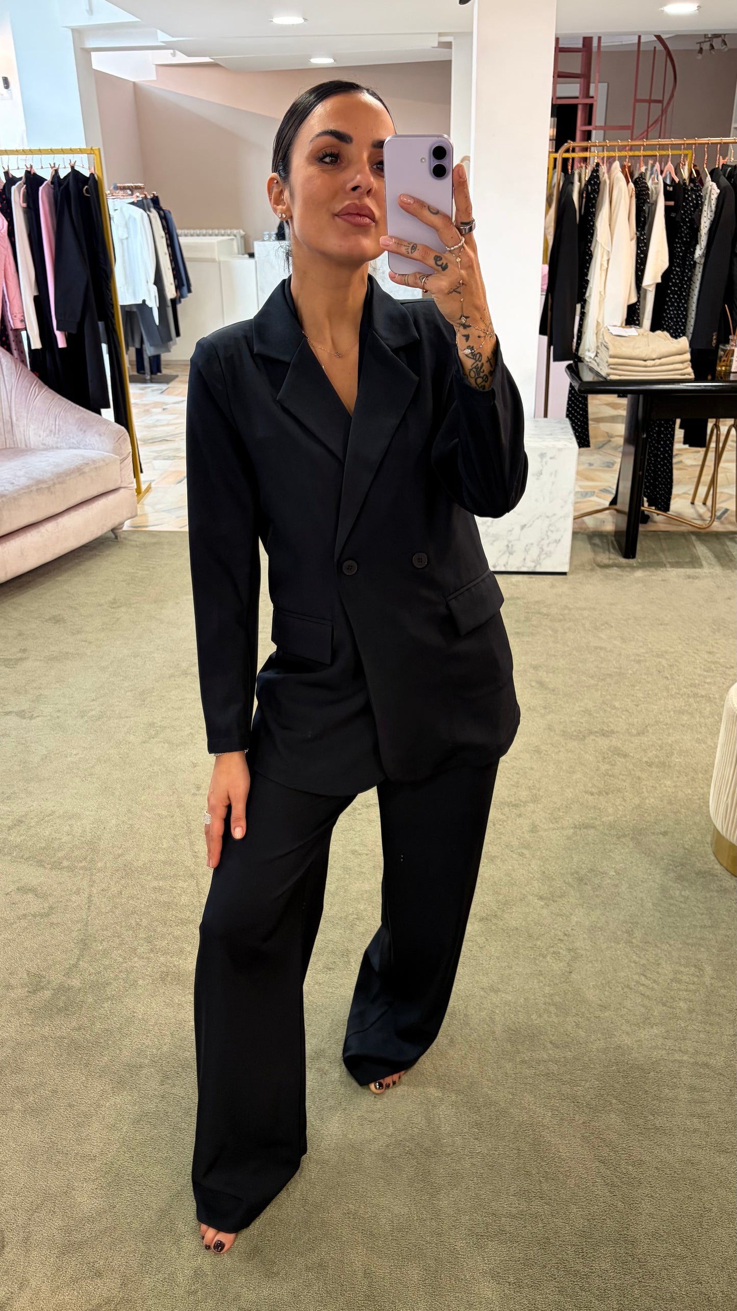 Blazer doppiopetto blu notte ay