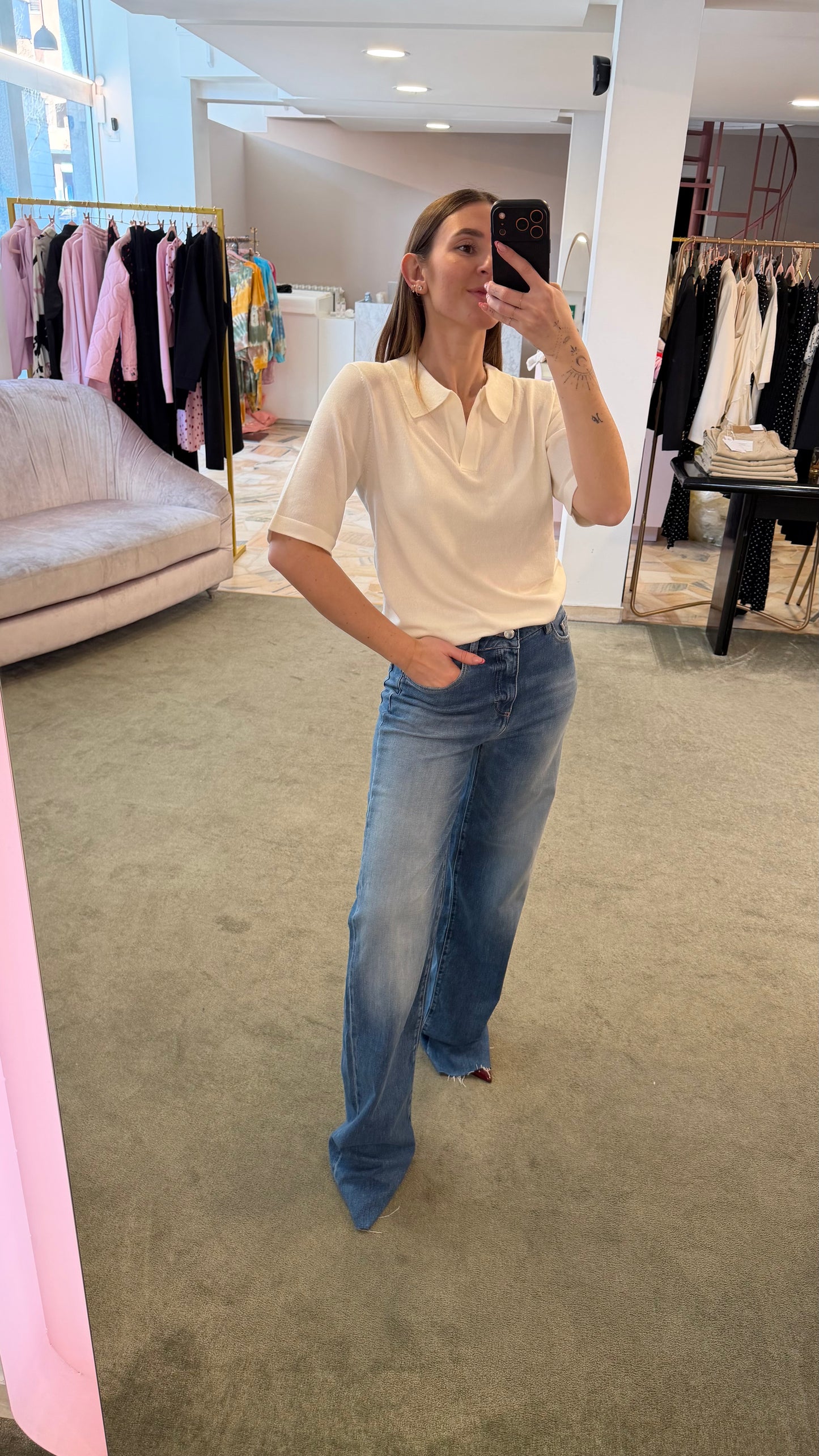 Jeans joia denim medio/chiaro taglio vivo Icon pe26