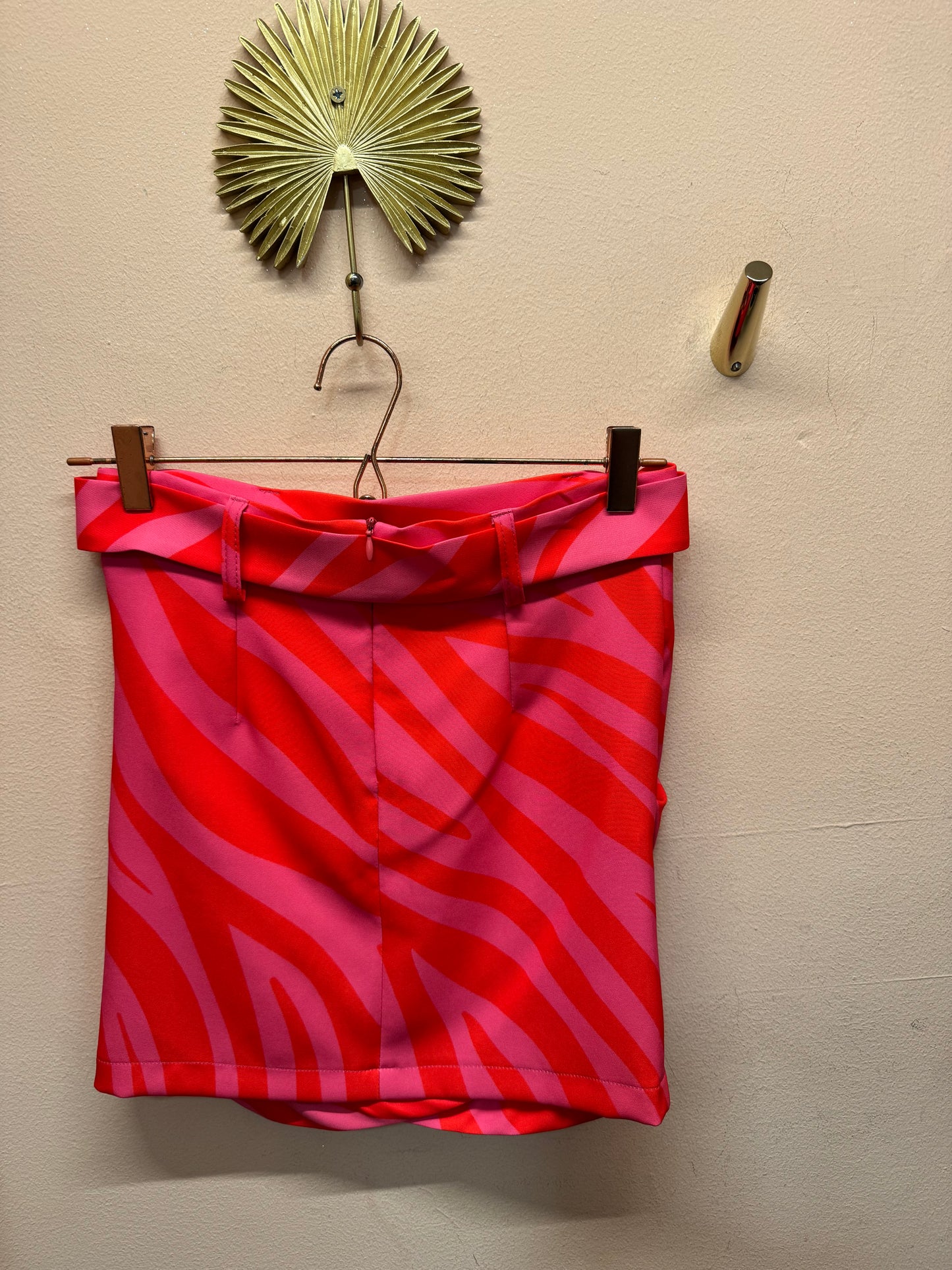Minigonna rossa e fucsia elasticizzata Les Filles D'eva