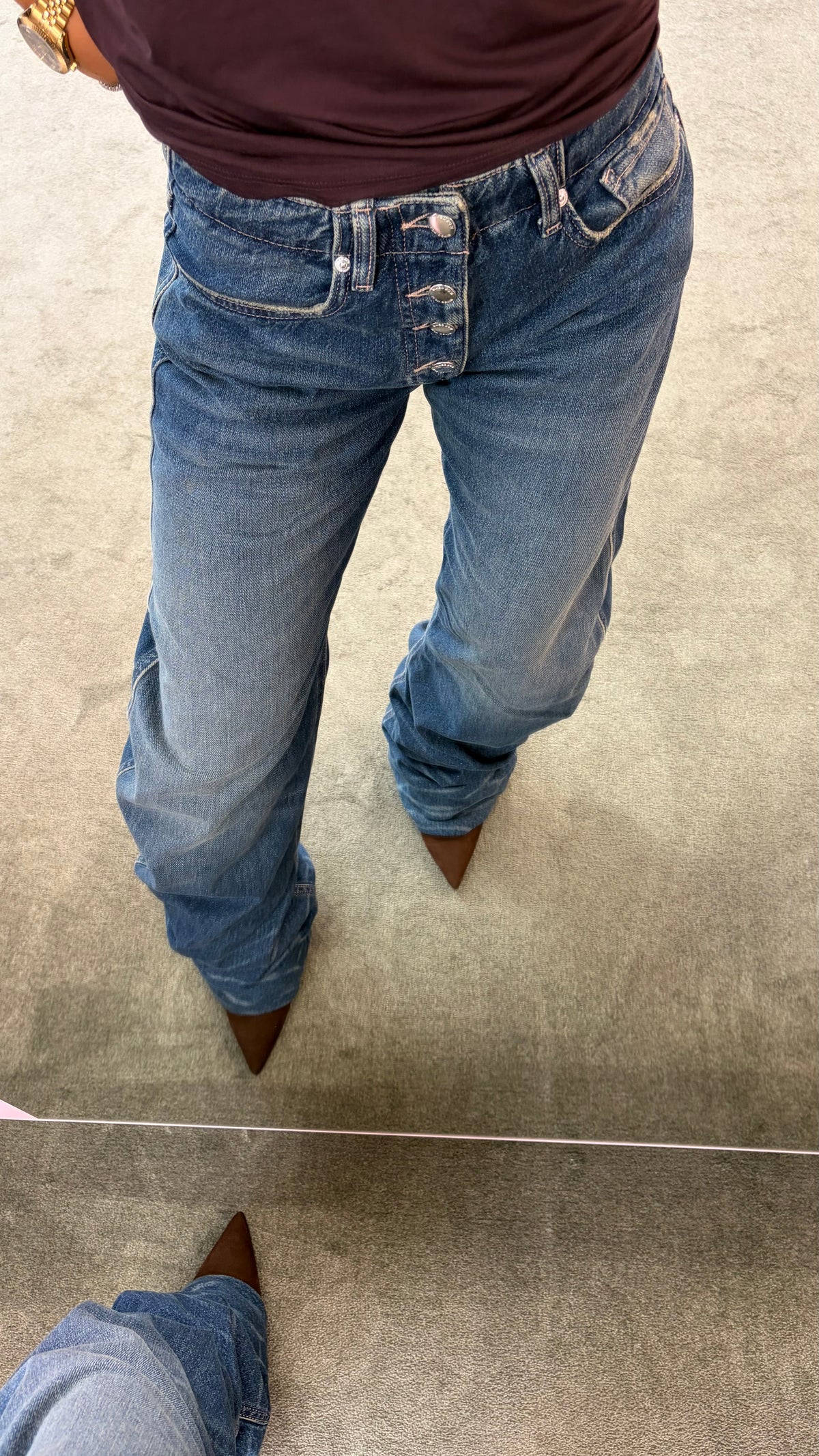 Jeans riri baggy scuro Icon Denim