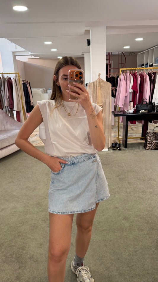 Pantagonna shorts denim chiaro jx