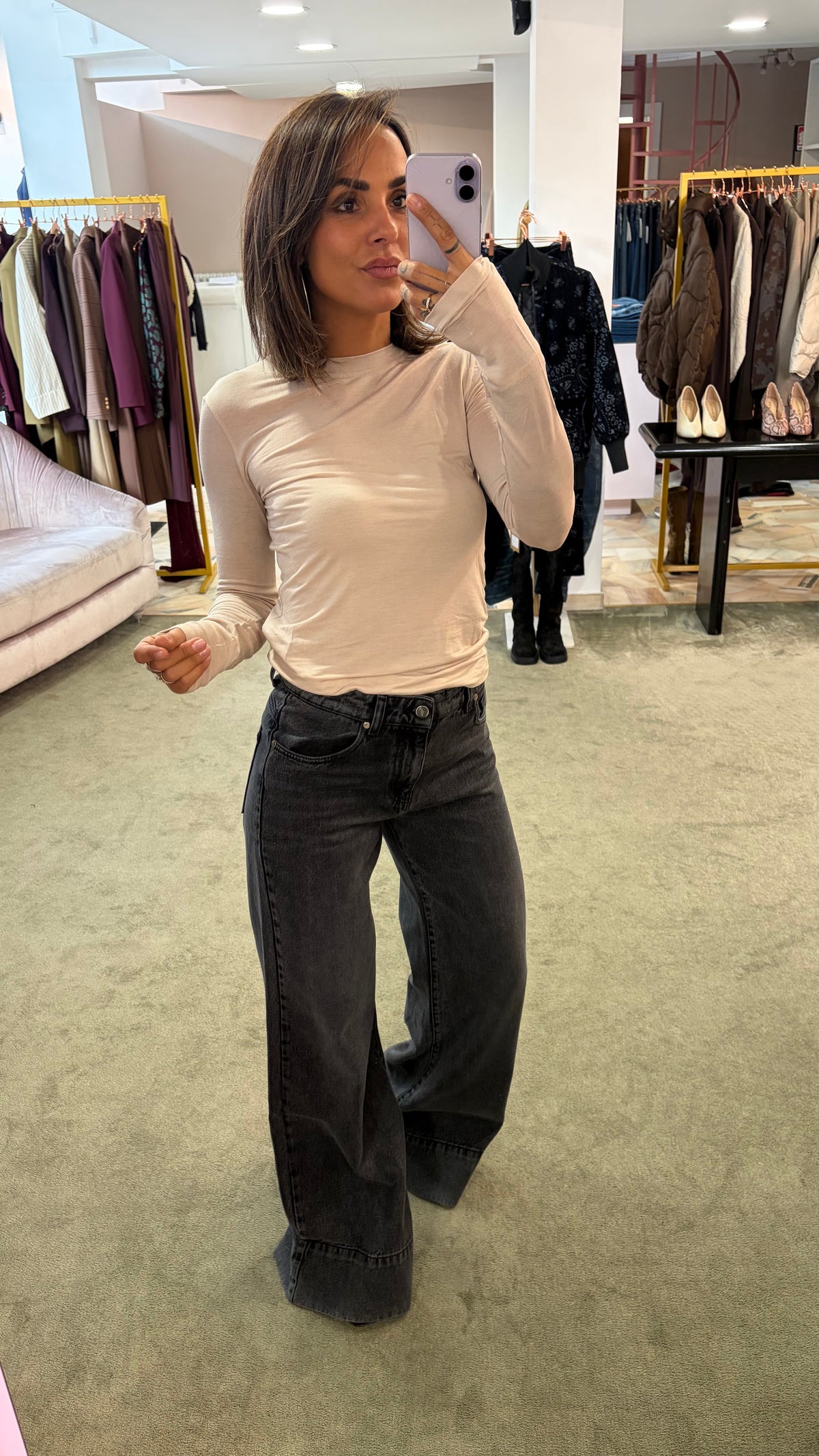 Jeans belen grigio flare Hinnominate