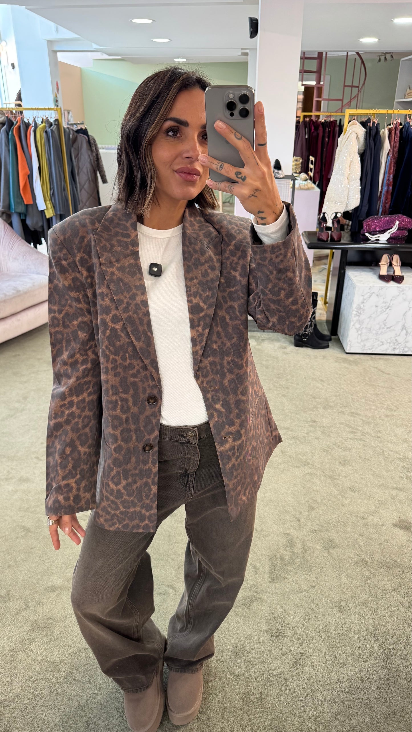 Blazer ellis animalier over jx