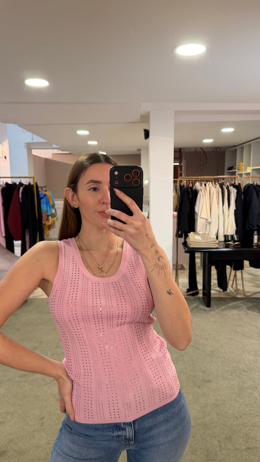 Canotta rosa crystal fr