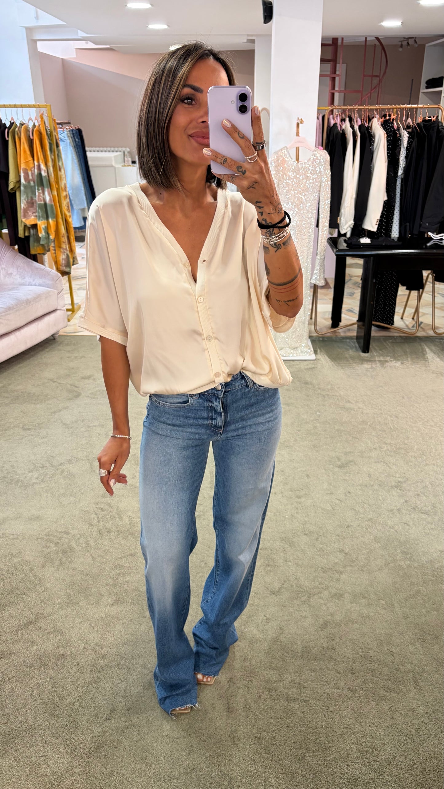 Jeans joia denim medio/chiaro taglio vivo Icon pe26
