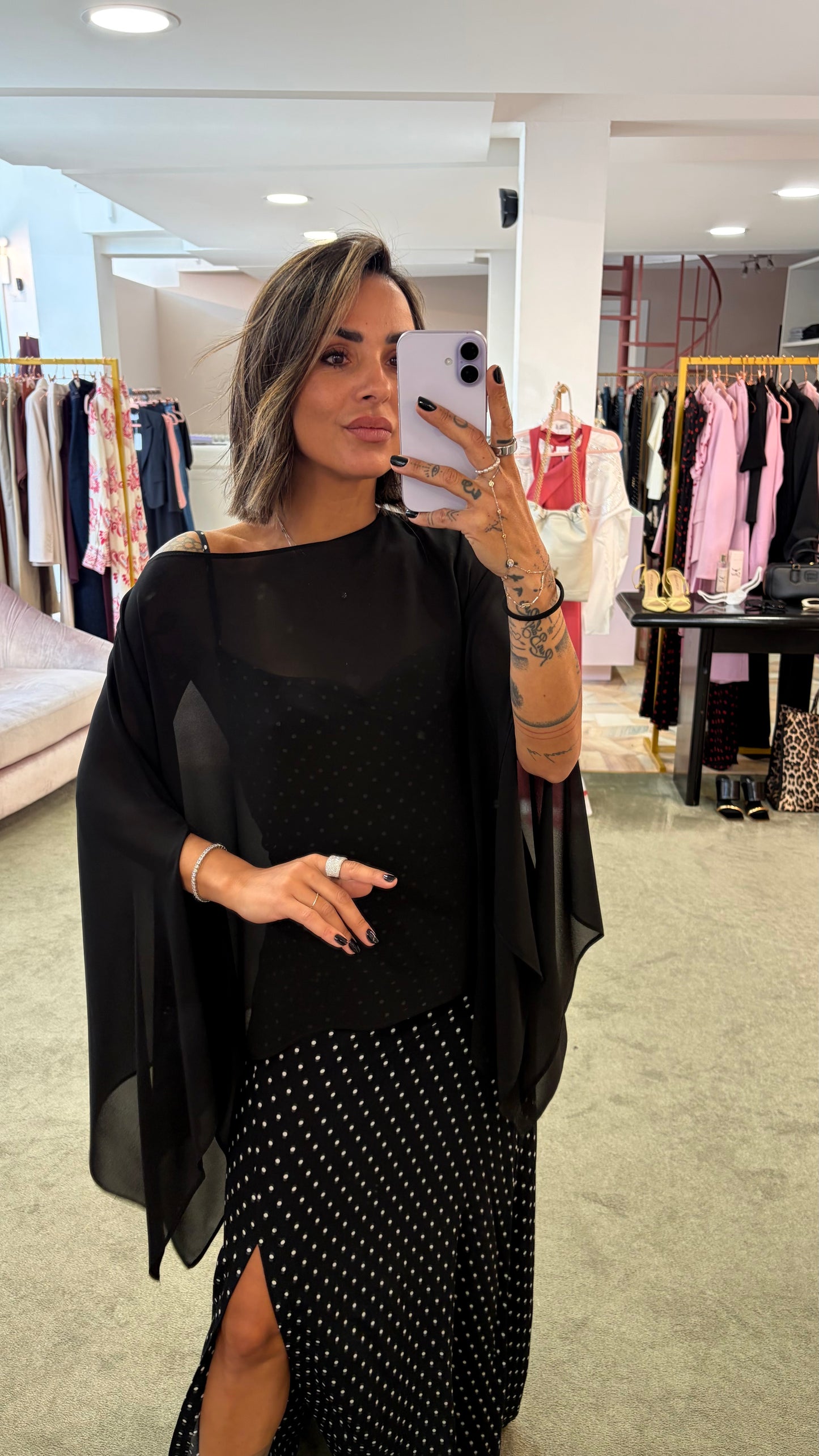 Cappa coprispalle nero fr