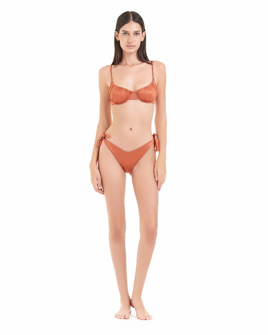 Bikini balconcino ruggine Cotazur