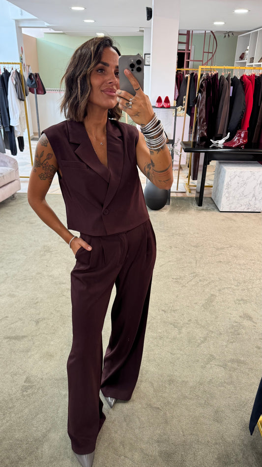 Gilet bordeaux ay