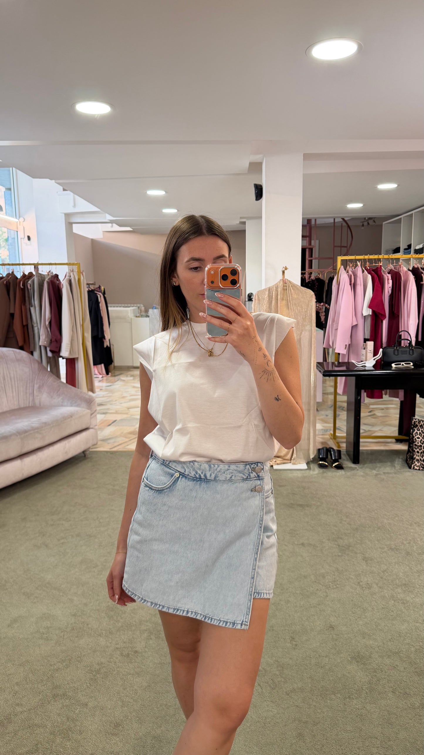 Pantagonna shorts denim chiaro jx