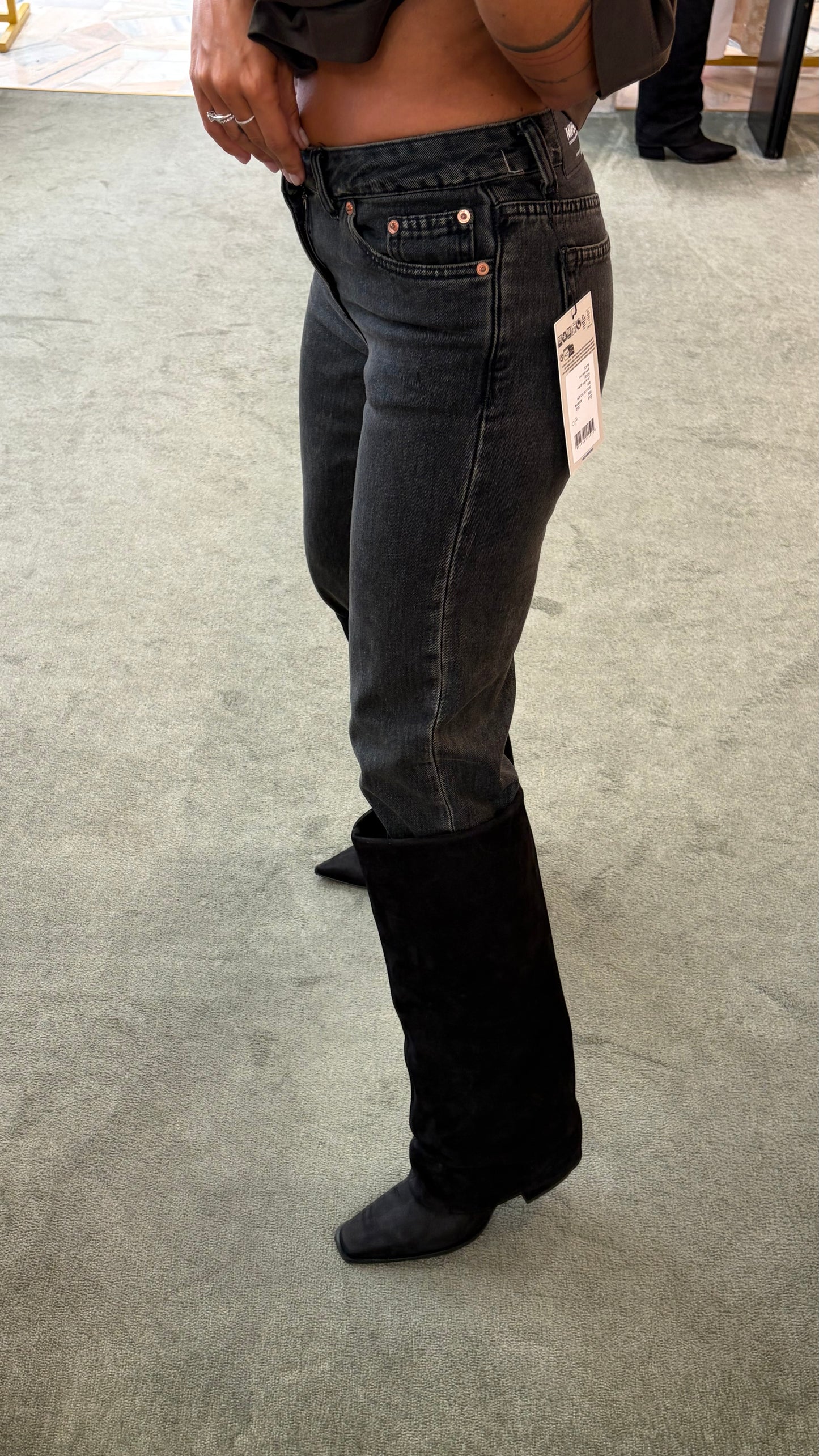 Jeans straw Dr.Denim slim black stonewashed