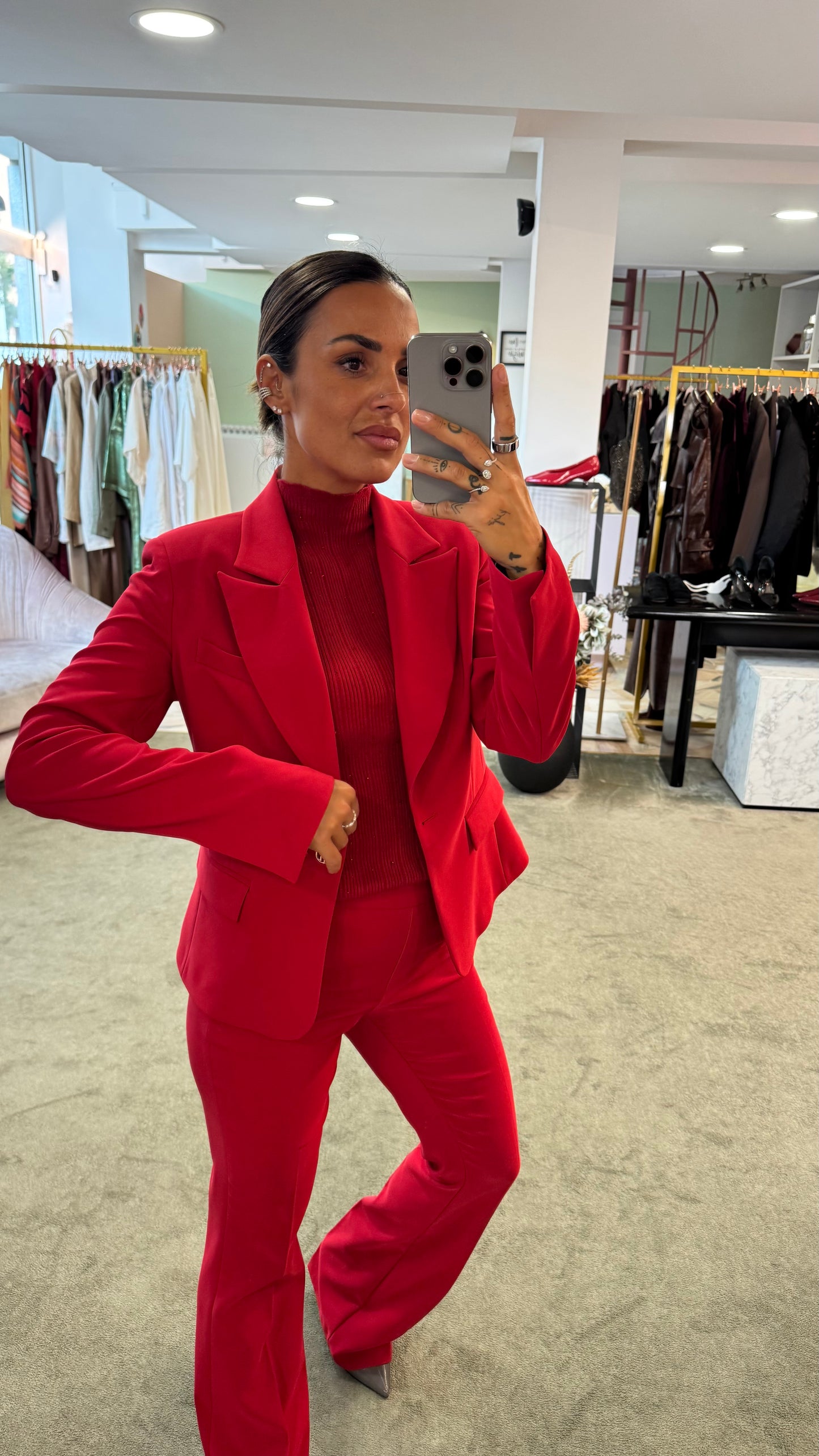 Blazer rosso slim fr