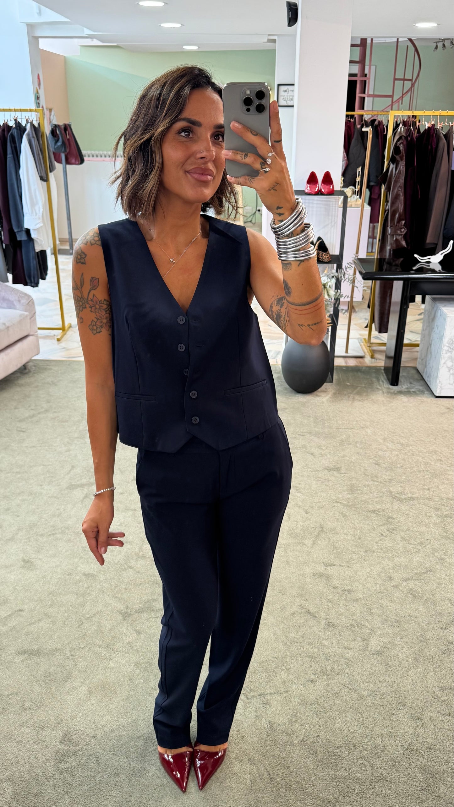 Gilet blu notte ay