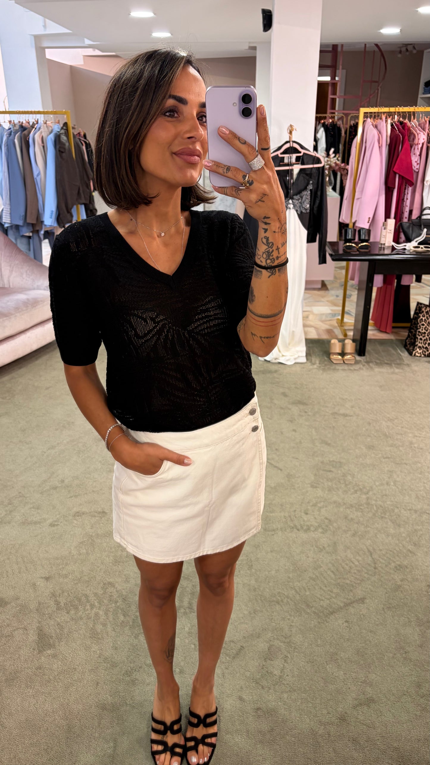 Pantagonna shorts  panna in denim jx