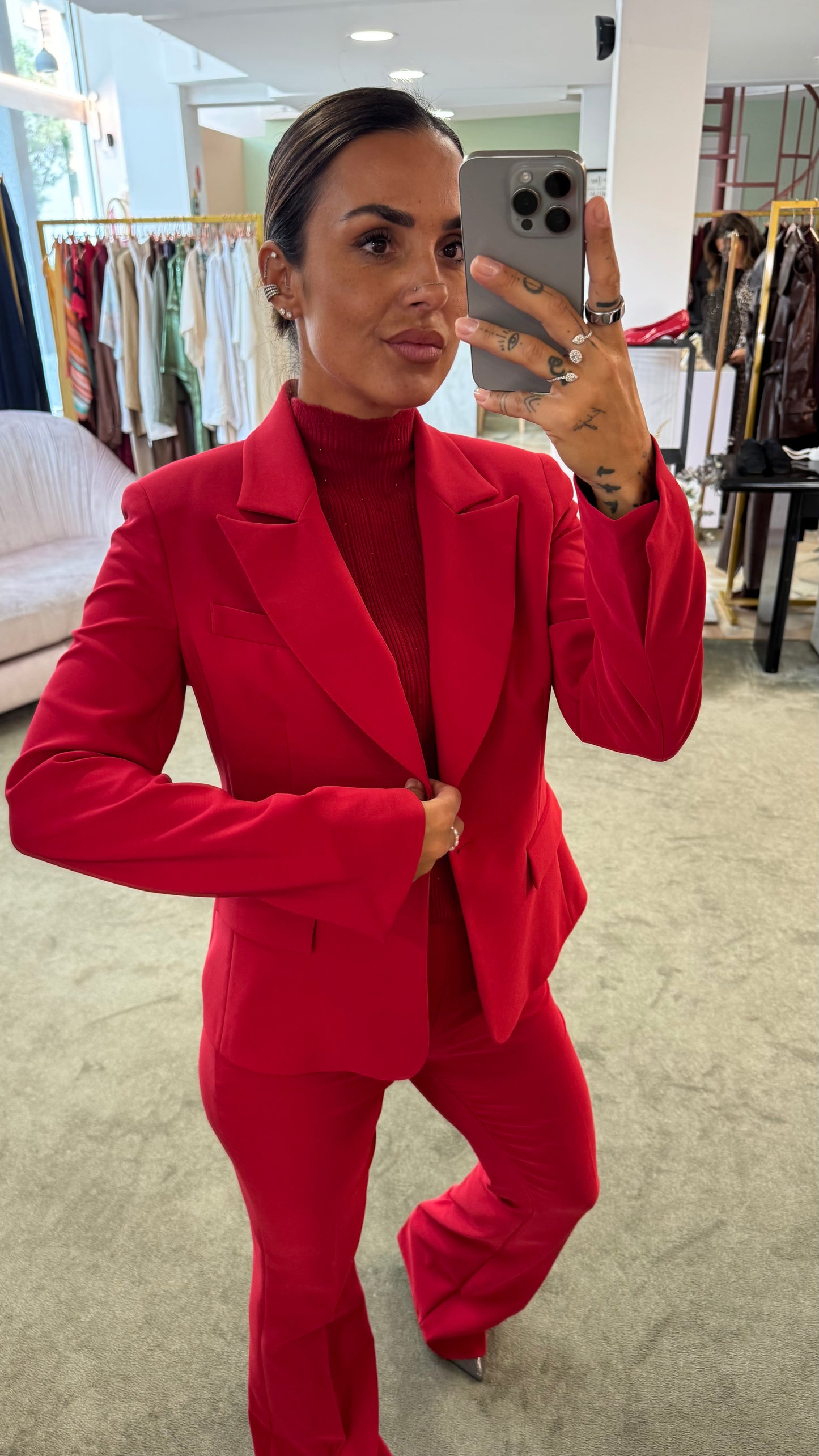 Blazer rosso slim fr