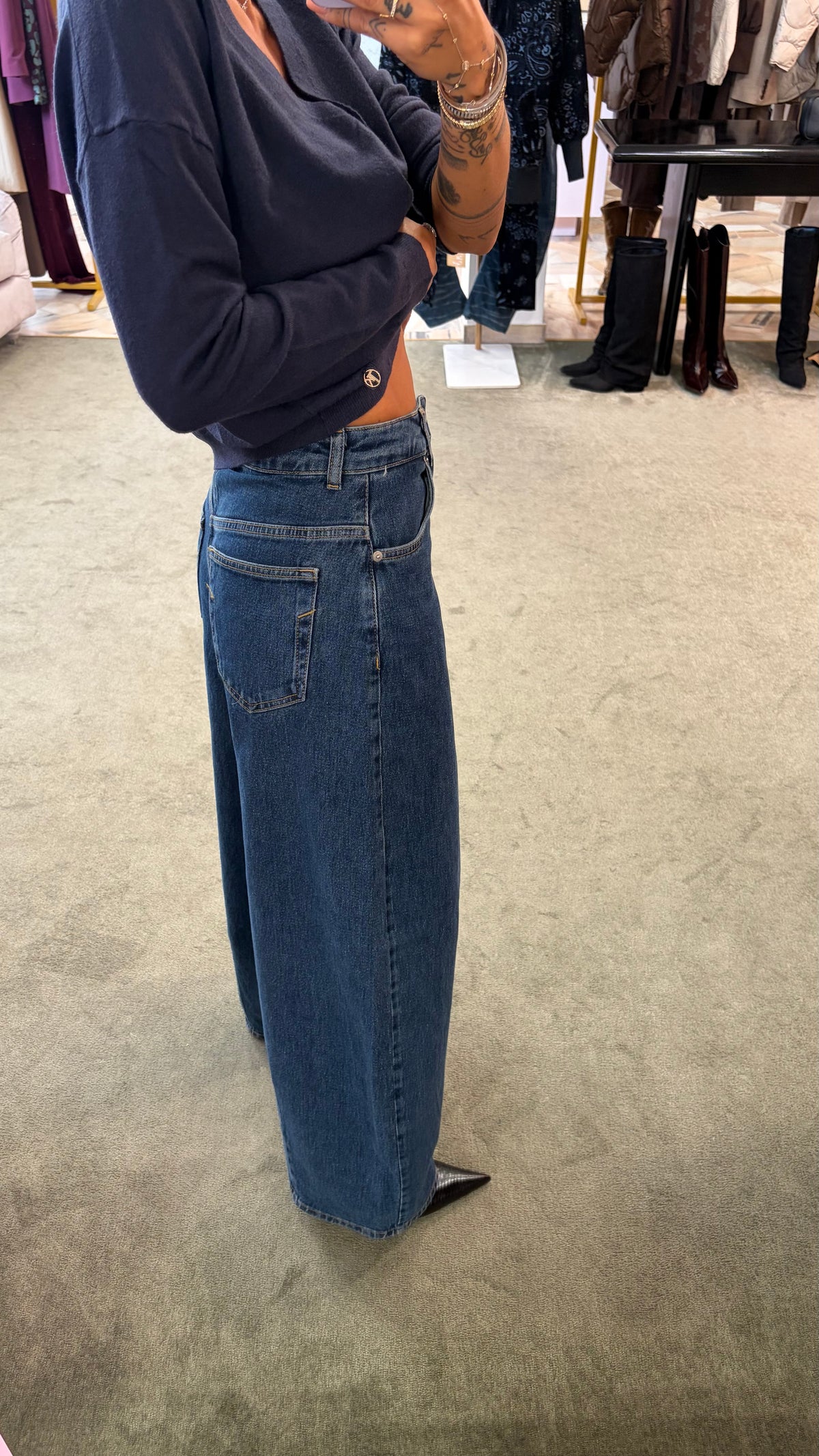 Jeans nanet denim medio barrel loose sl