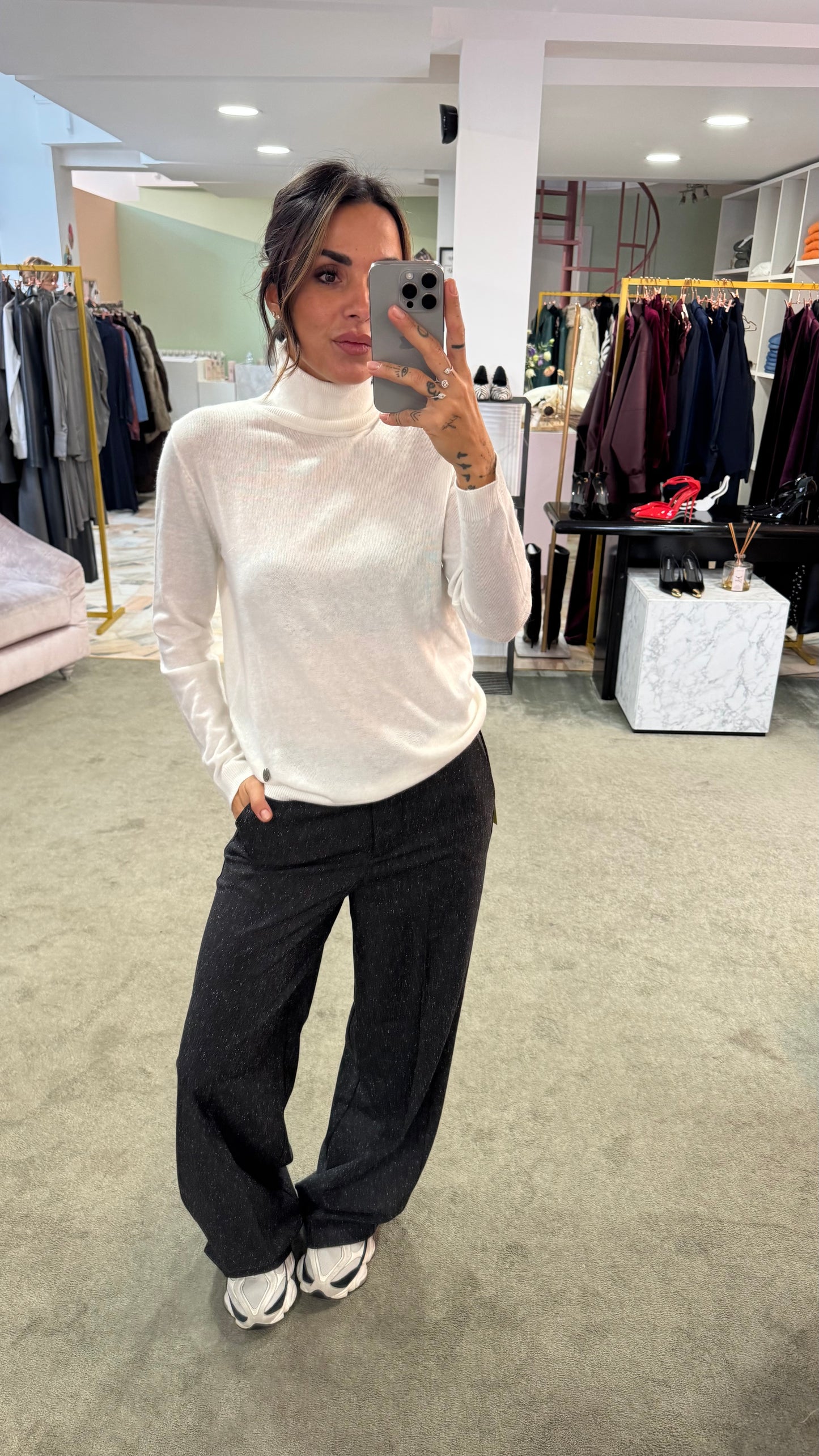 Dolcevita bianco in angora tk