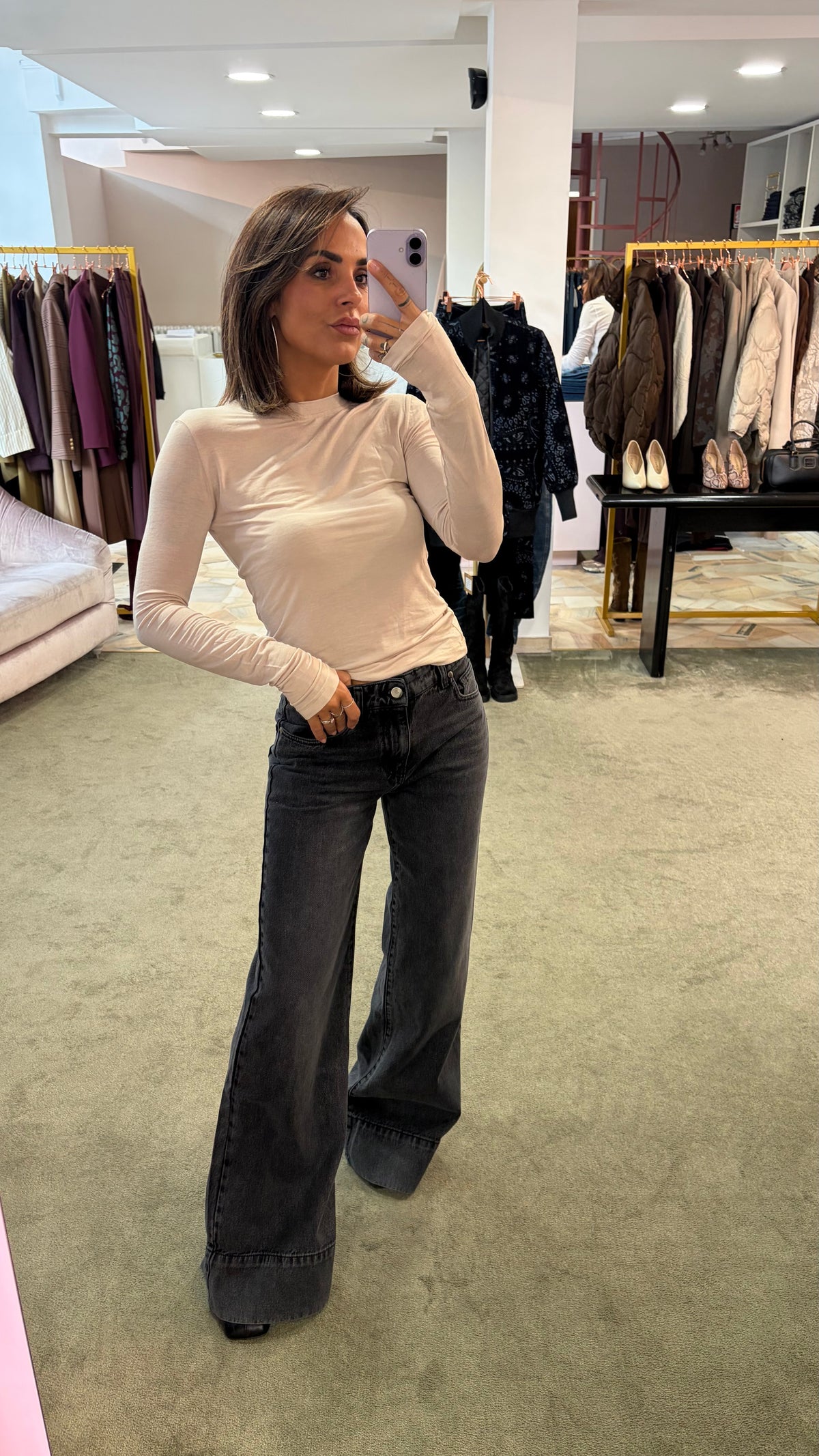 Jeans belen grigio flare Hinnominate