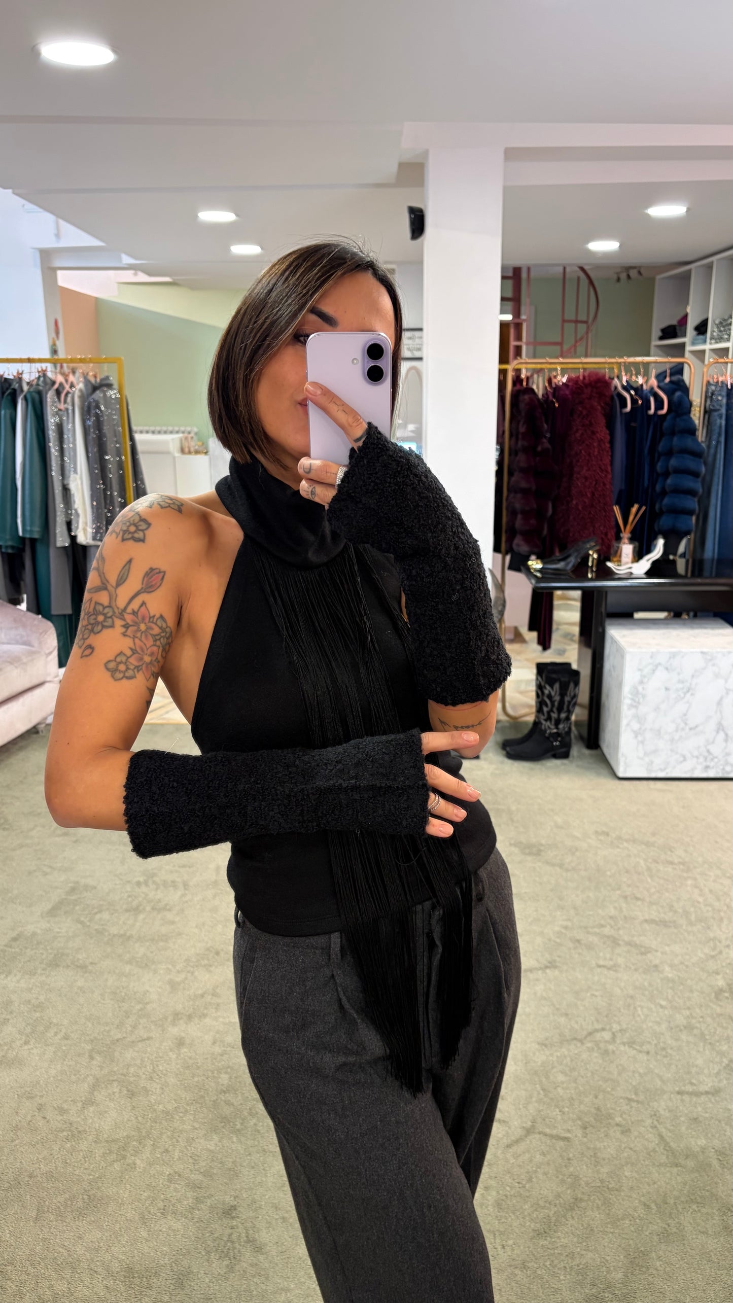 Manicotti lana Bouclè