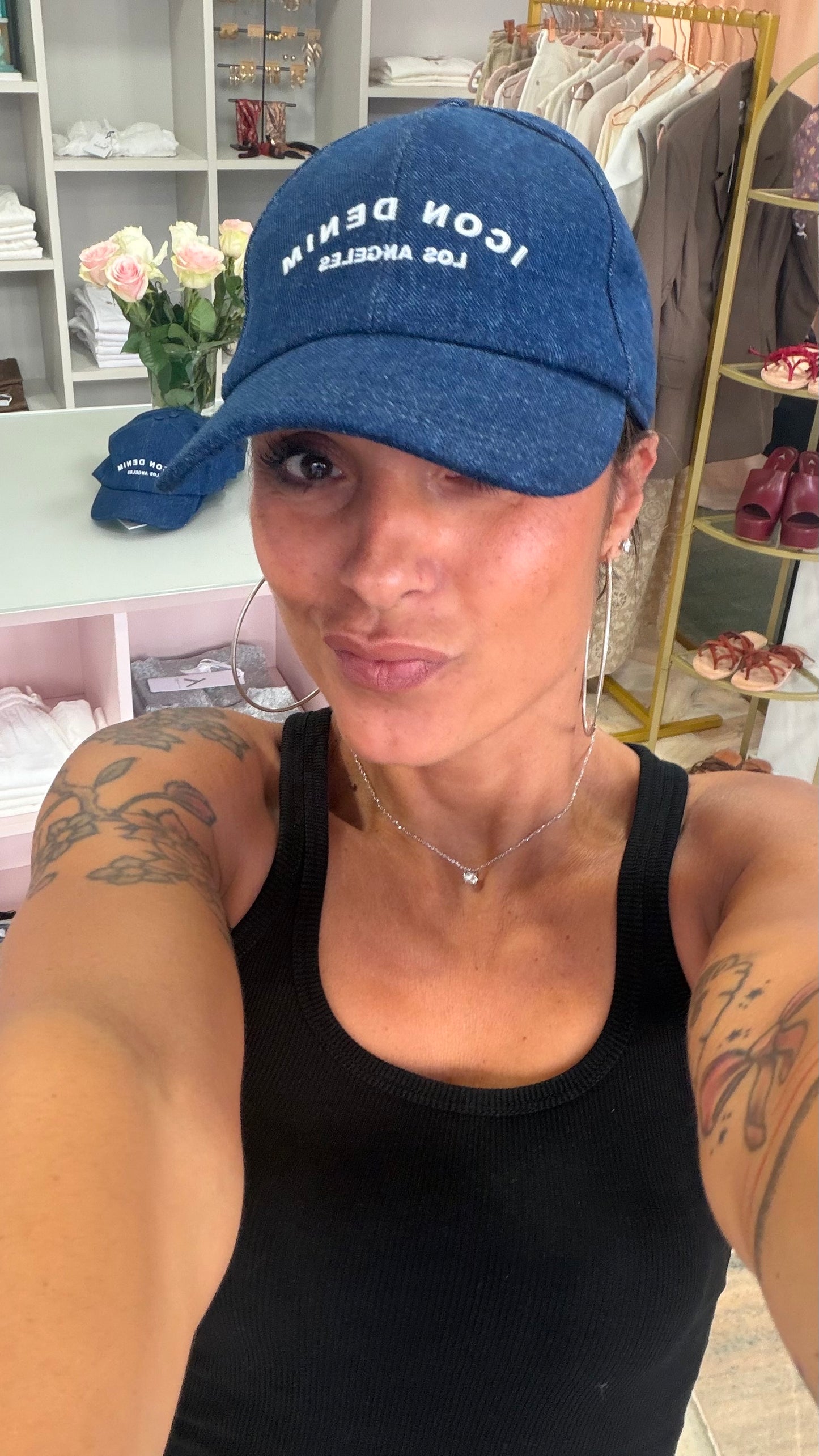 Cappello baseball in denim Icon Denim