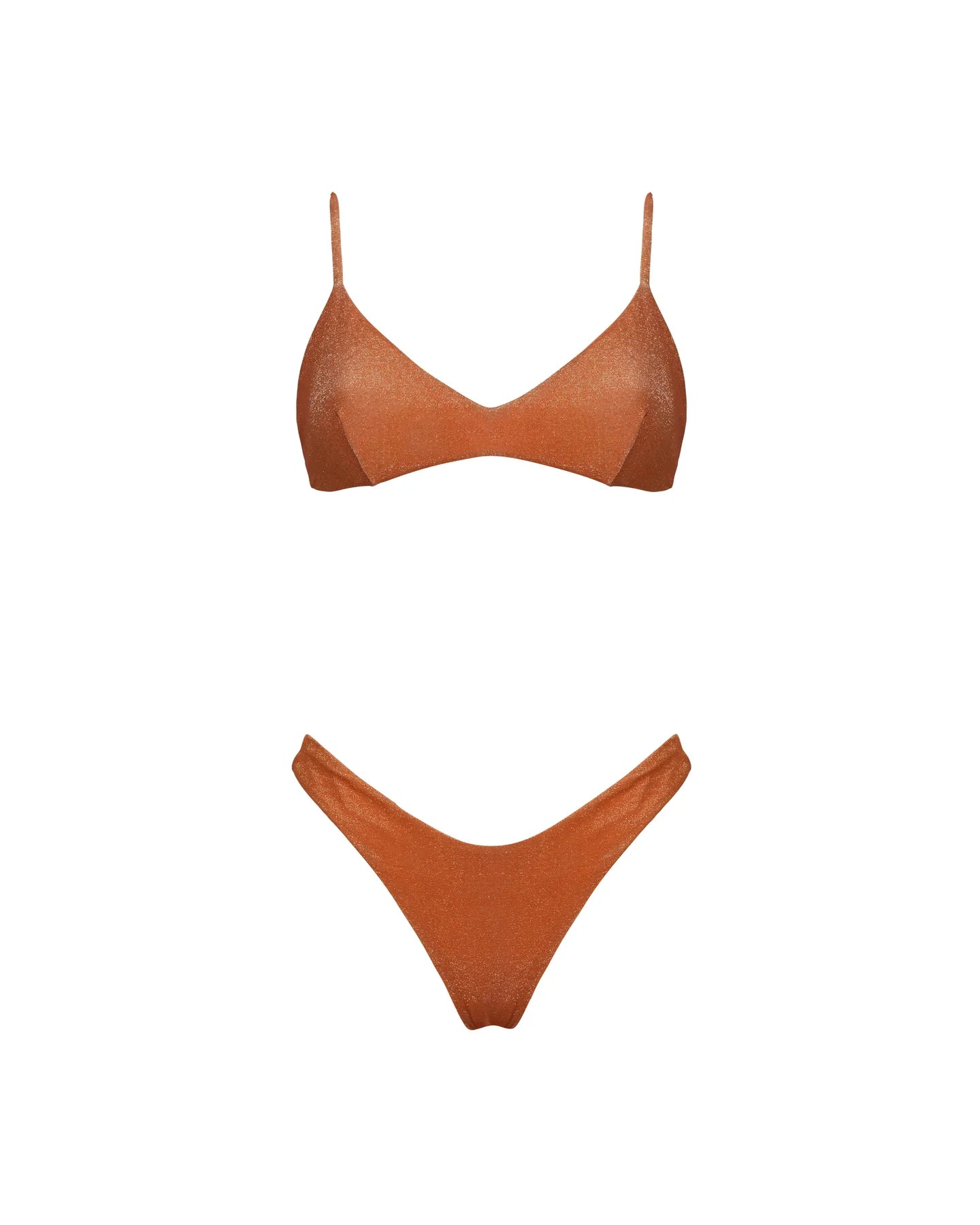 Bikini bralette arancio lurex Matinée
