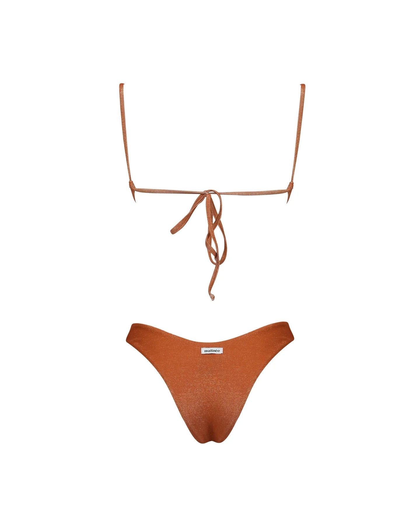 Bikini bralette arancio lurex Matinée