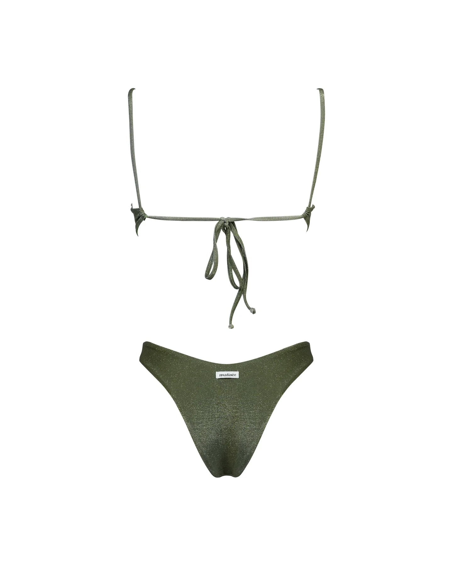 Bikini bralette verde lurex Matinée
