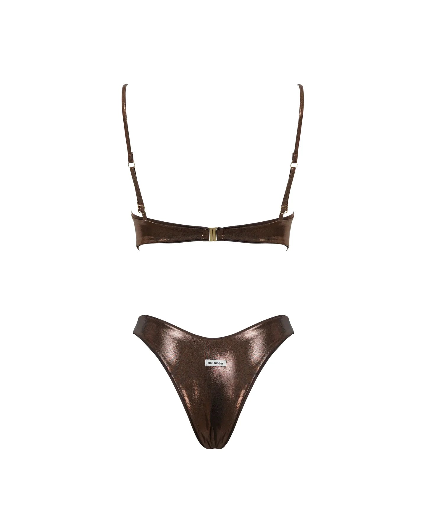 Bikini fascia bronzo laminato Matinée