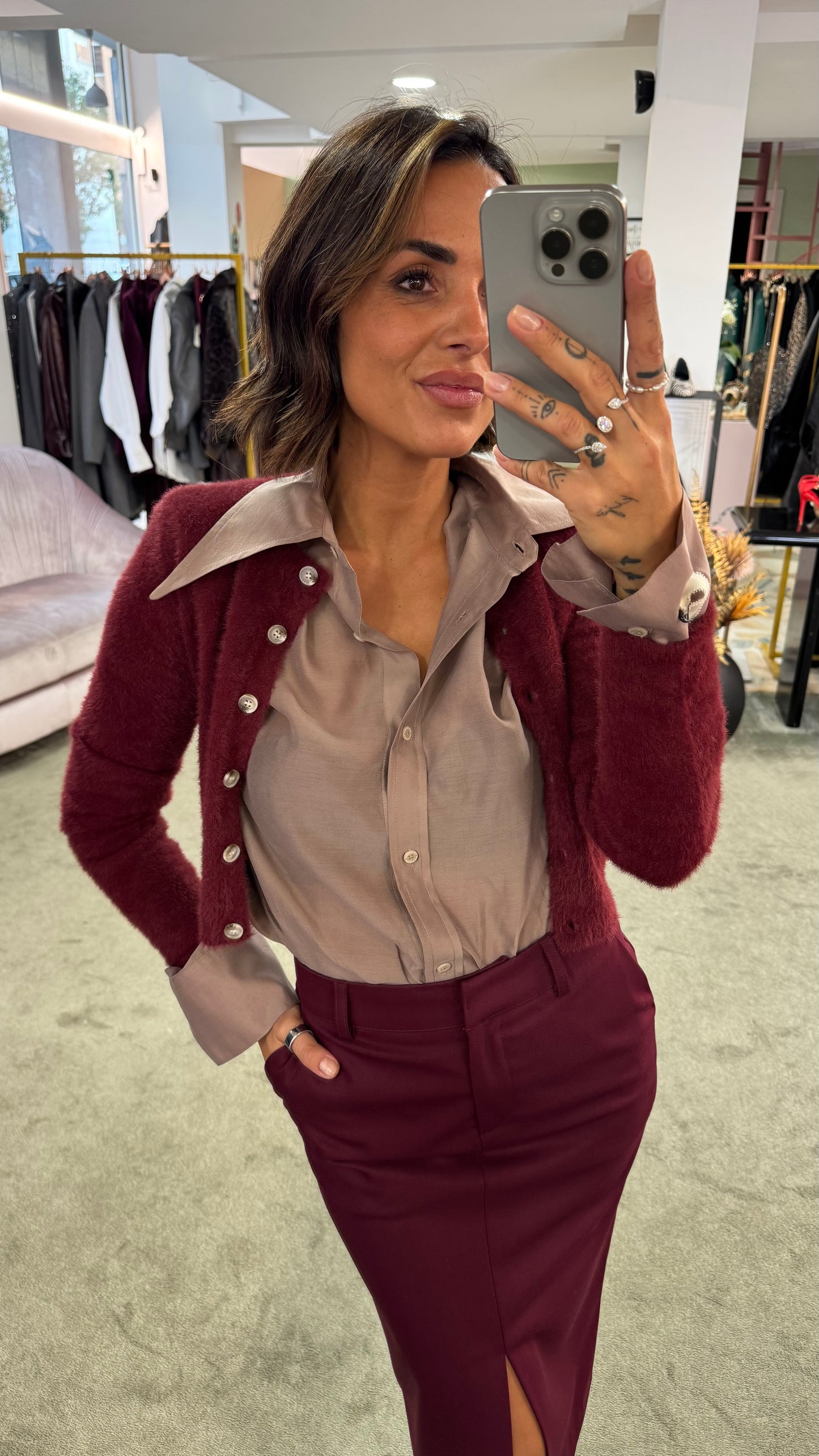 Camicia ginny MAR DE MARGARITAS rosa nude