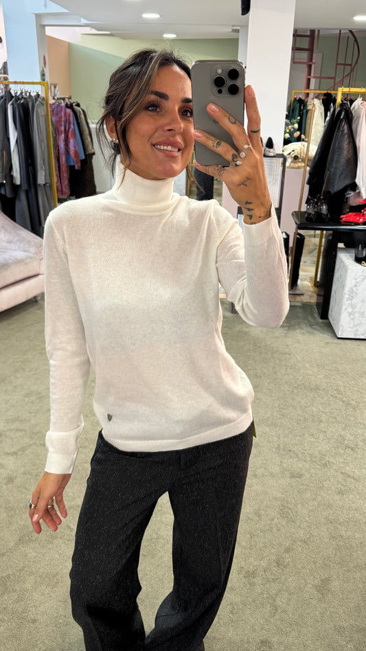 Dolcevita bianco in angora tk