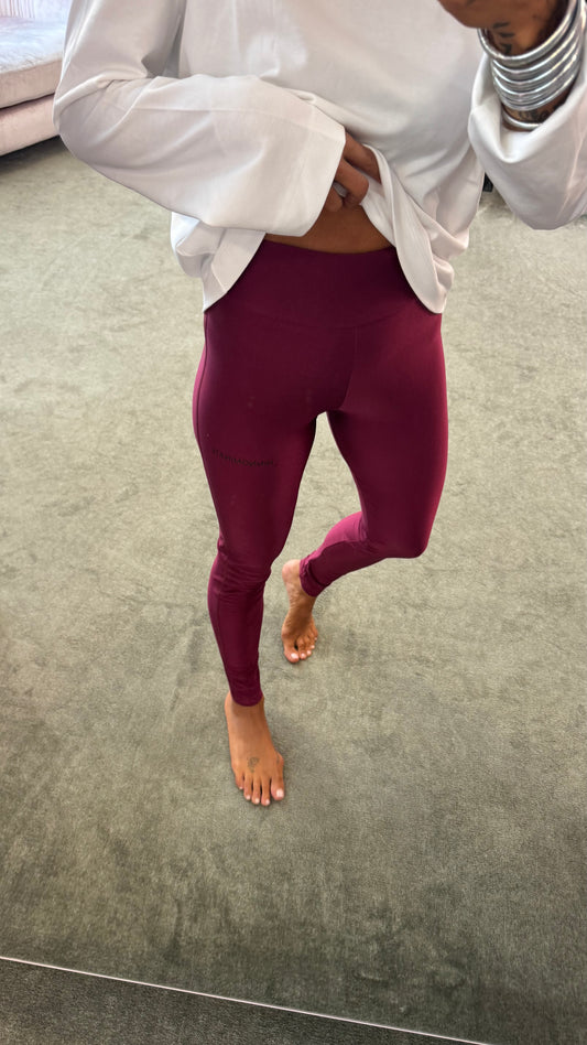 Leggings bordeaux in lycra Hinnominate