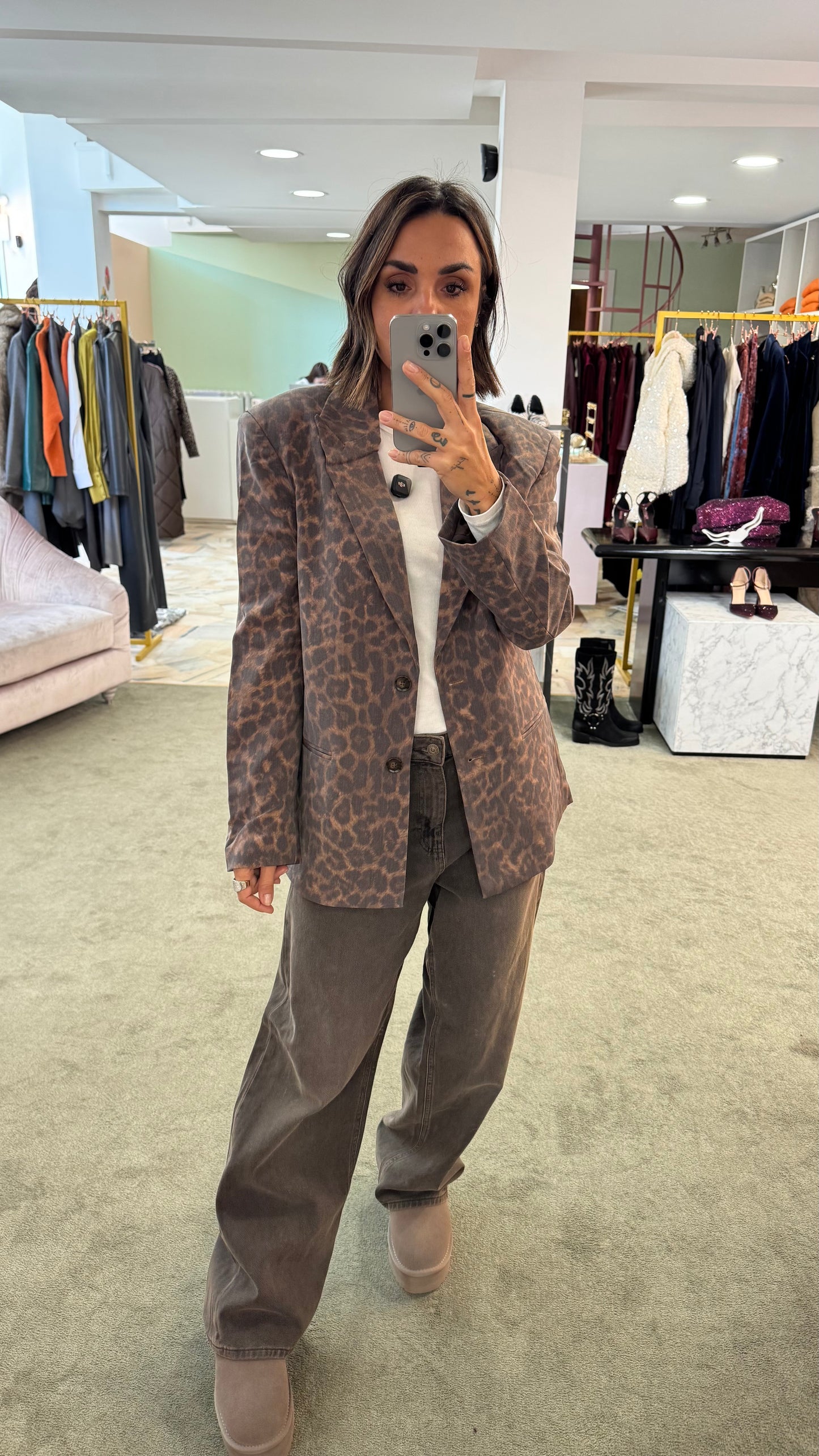 Blazer ellis animalier over jx