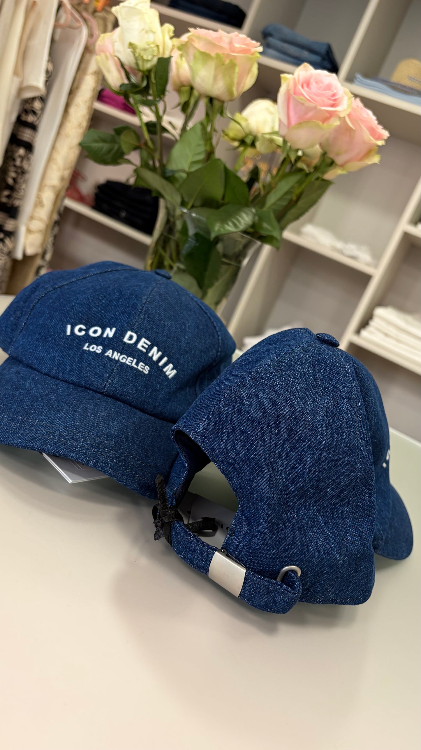 Cappello baseball in denim Icon Denim