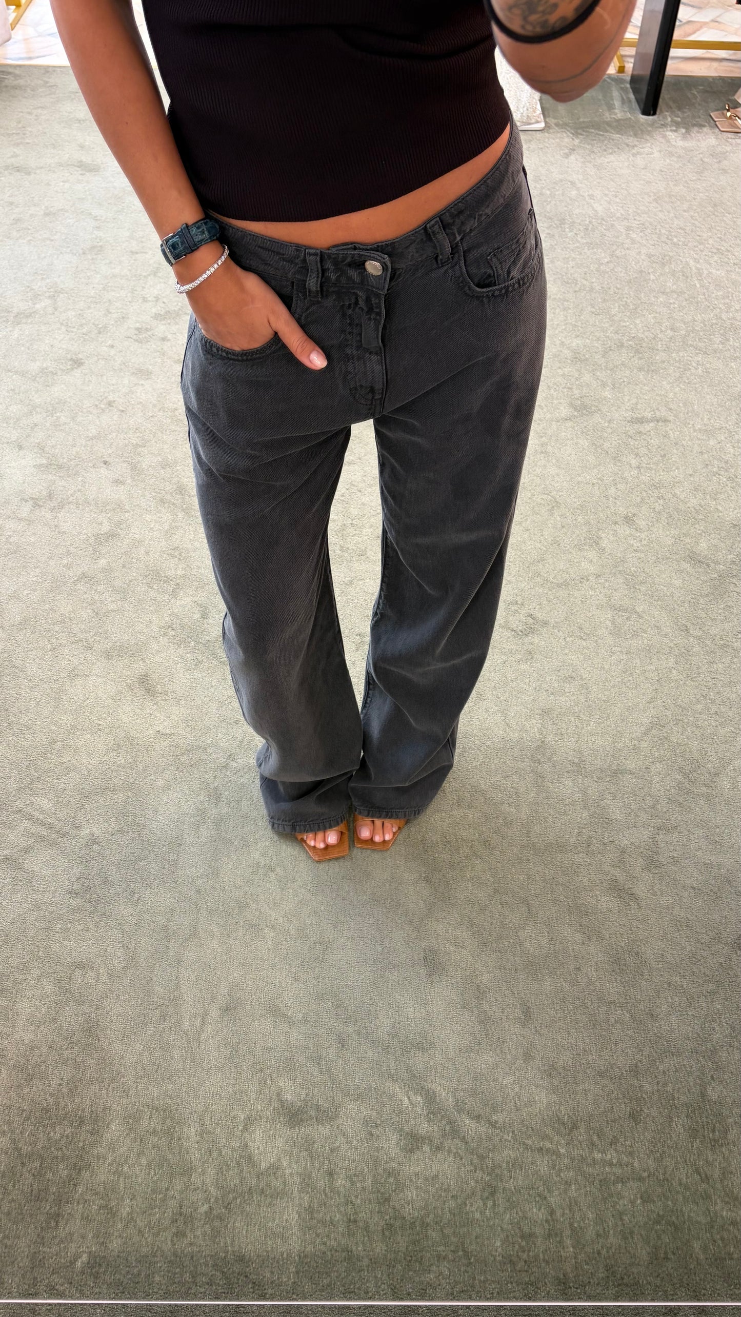 Jeans bea grigio asfalto Icon