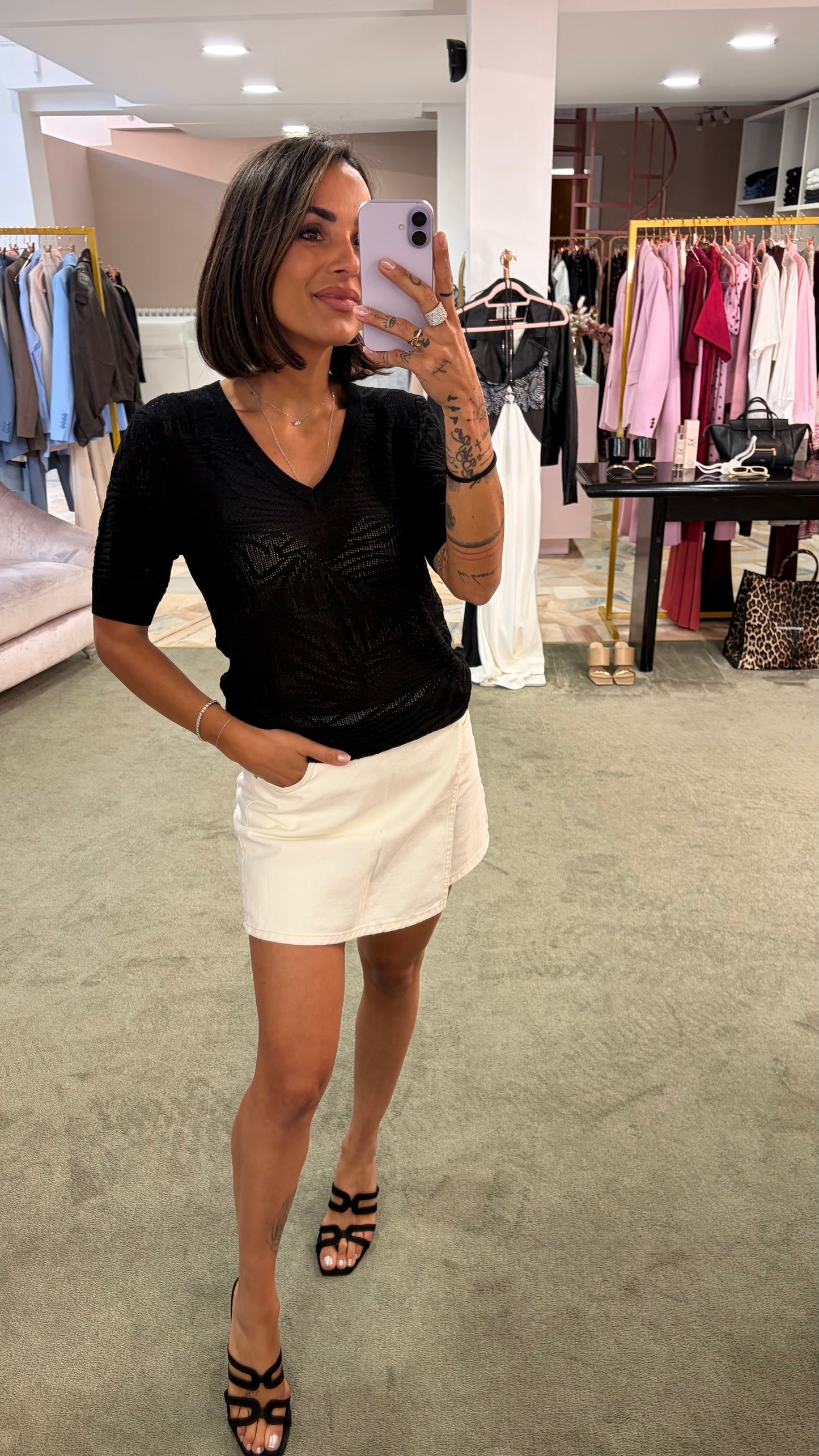 Pantagonna shorts  panna in denim jx
