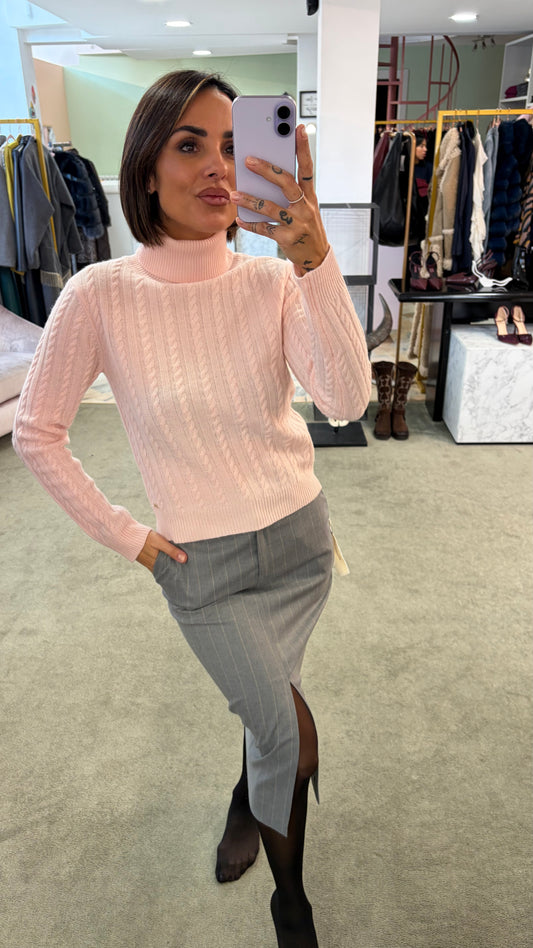 Dolcevita rosa a trecce fr