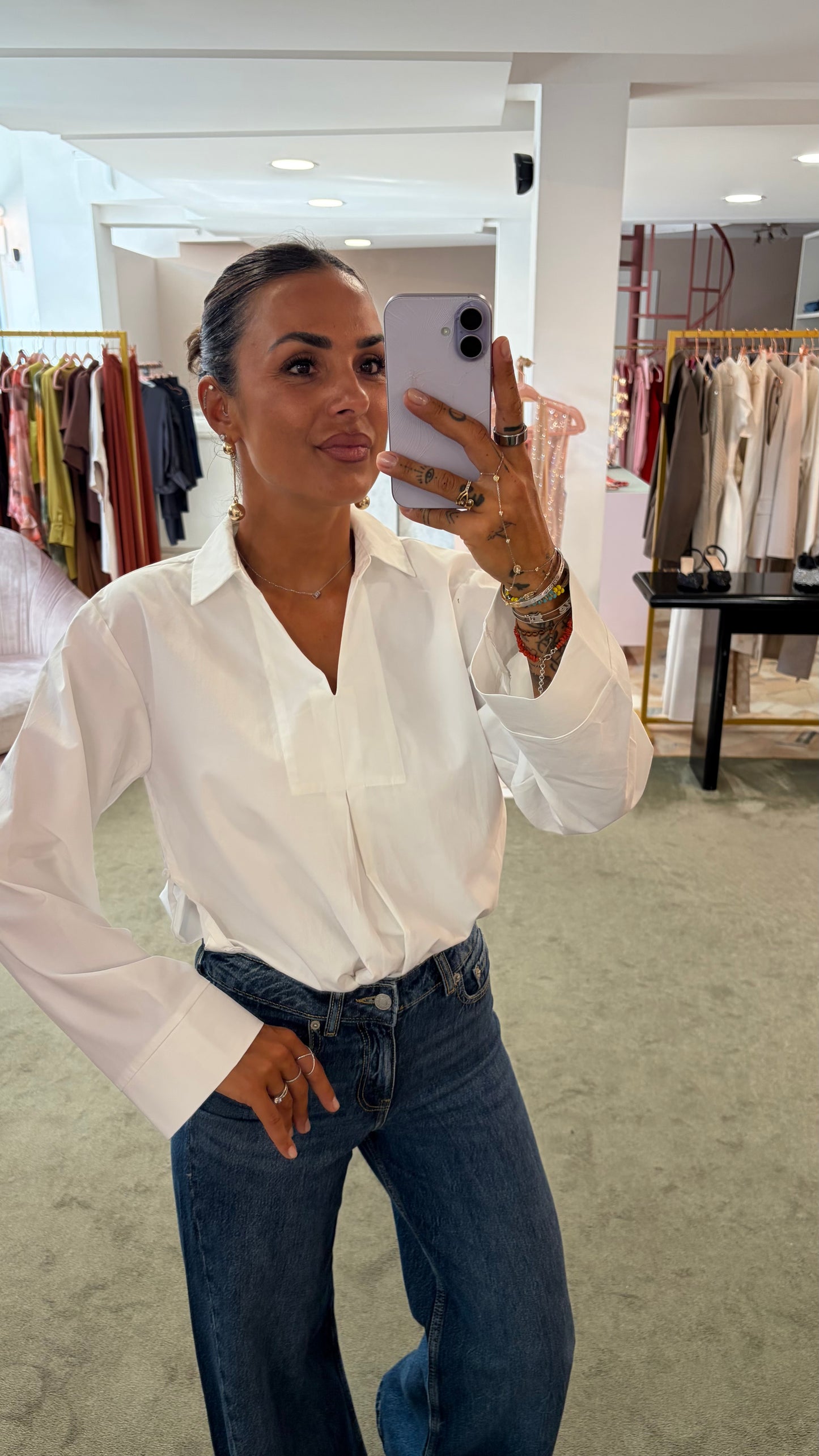 Jeans palma wide leg blue denim jx