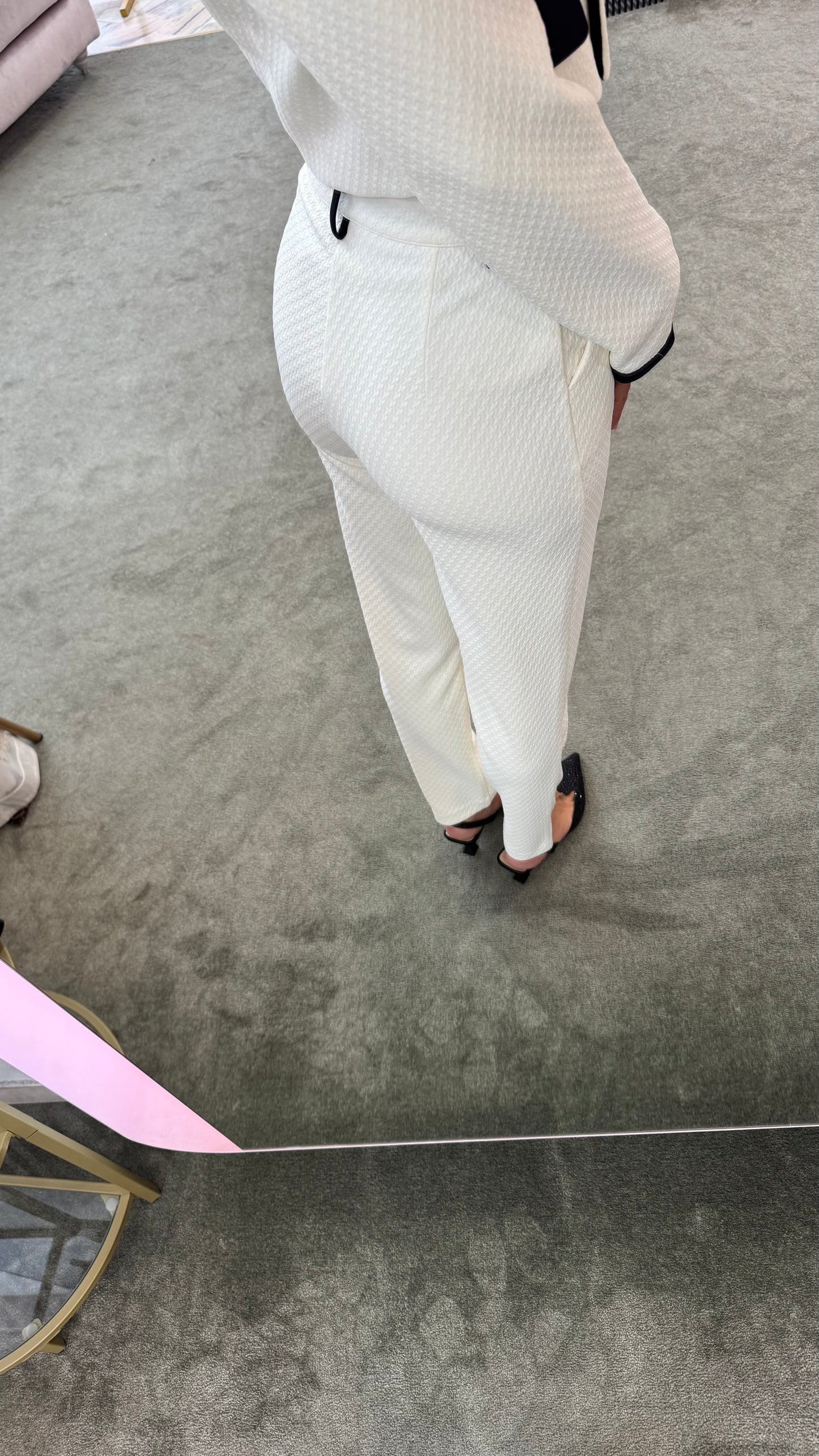 Pantaloni panna lavorati a sigaretta fr