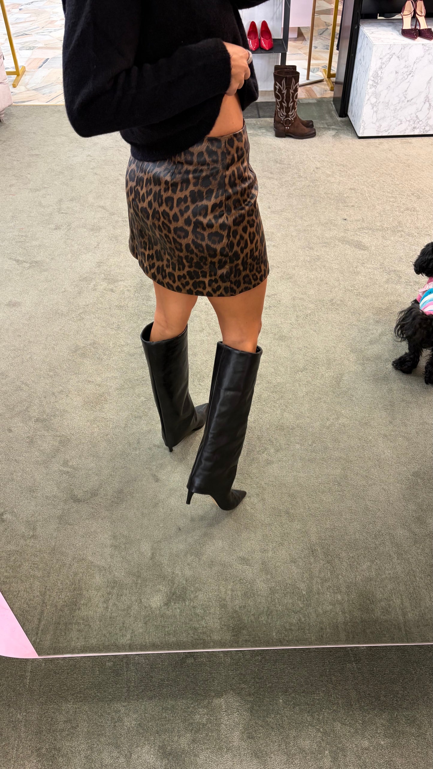 Minigonna leopardata gl