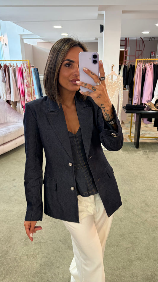 Blazer denim scuro gl