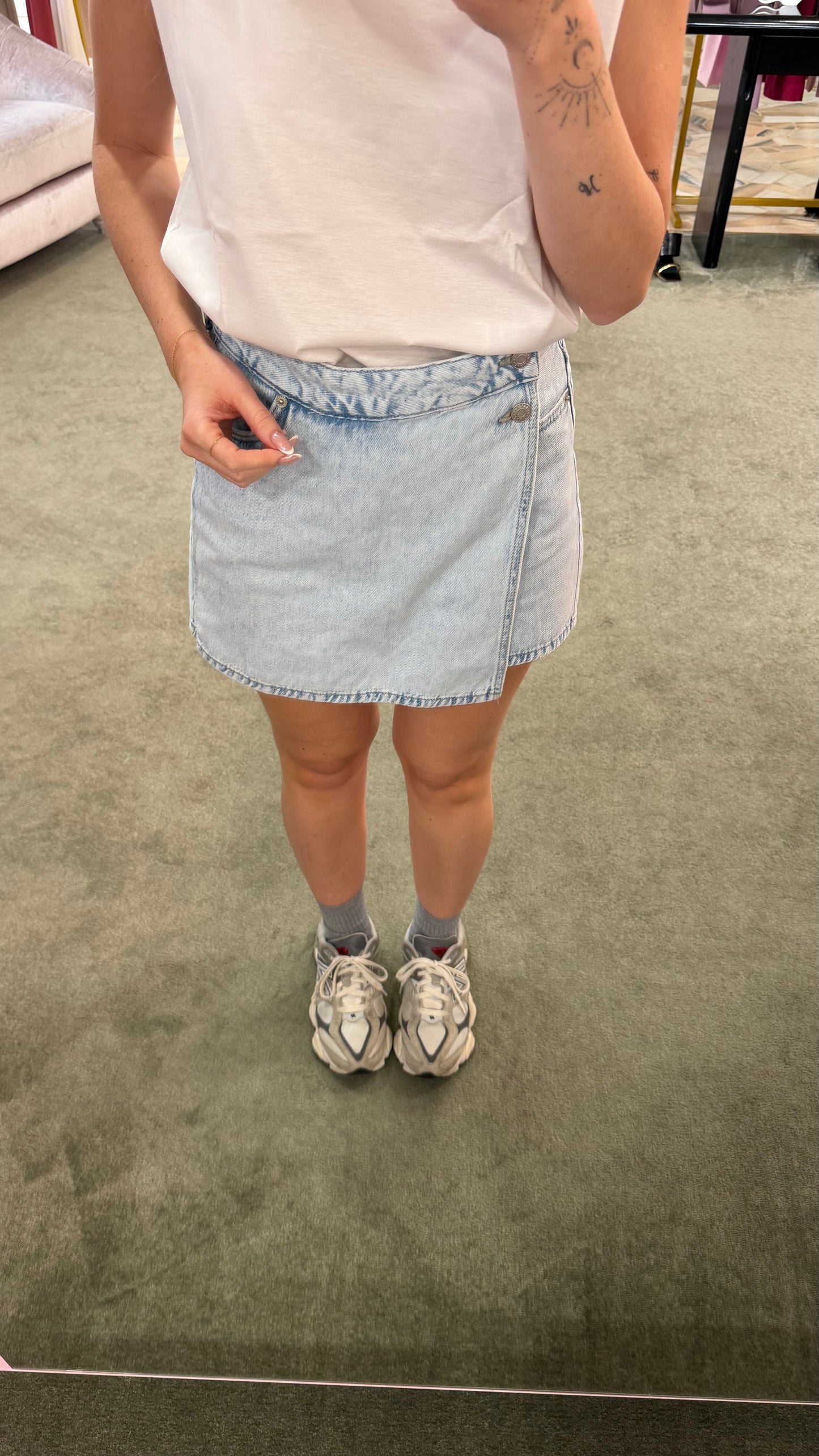 Pantagonna shorts denim chiaro jx
