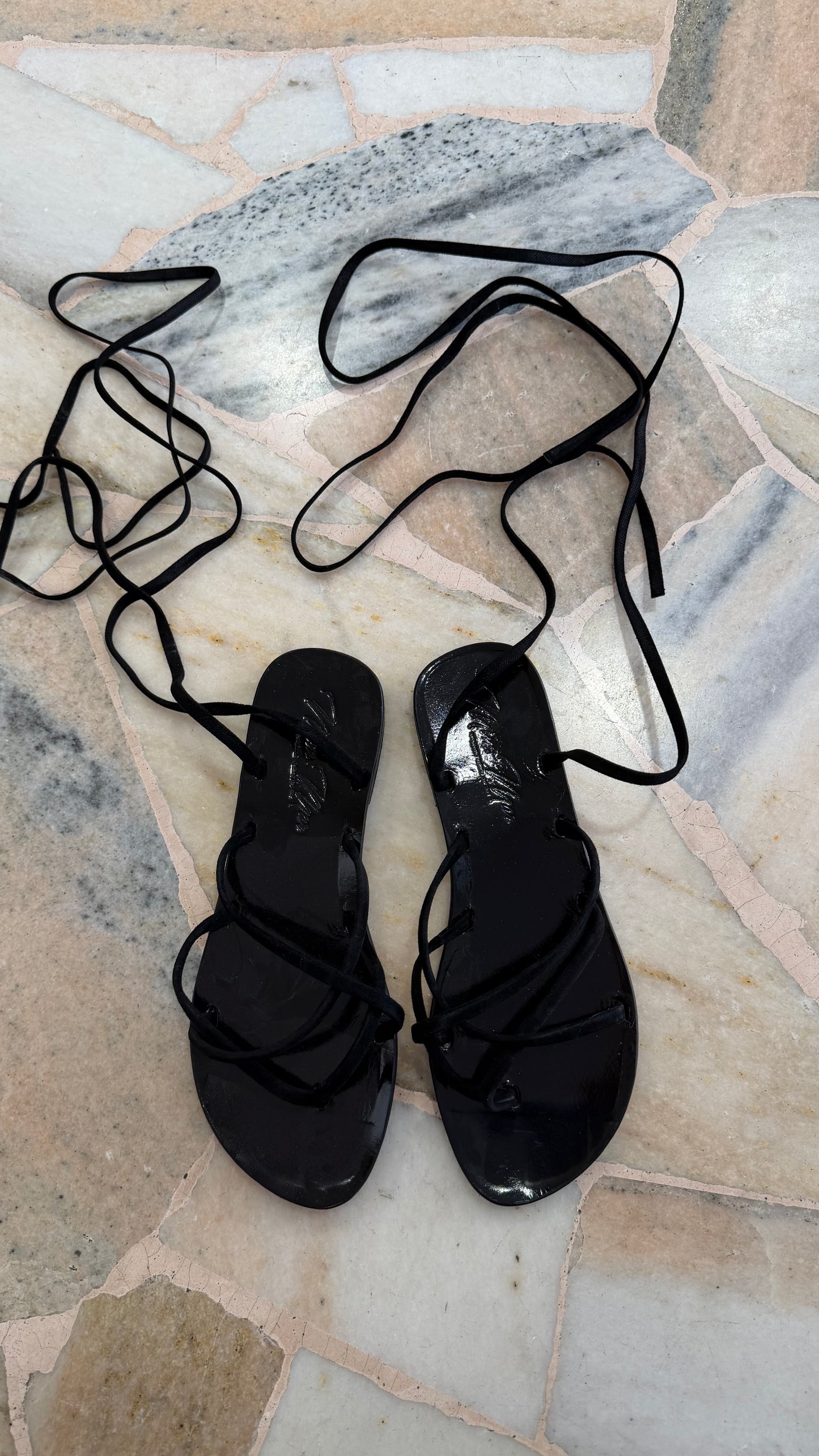 Ciabattina infradito Belen nera