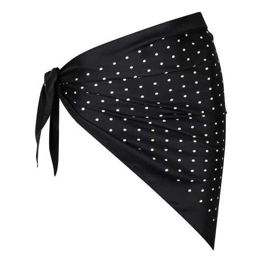 Foulard nero a pois