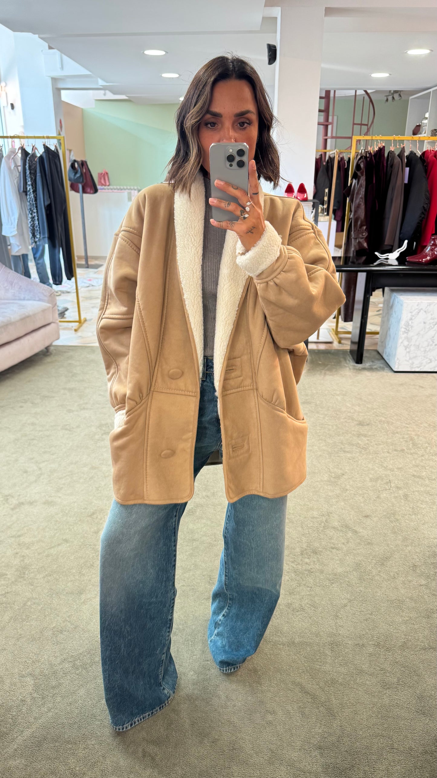 Montone eco beige nude Nine Minutes