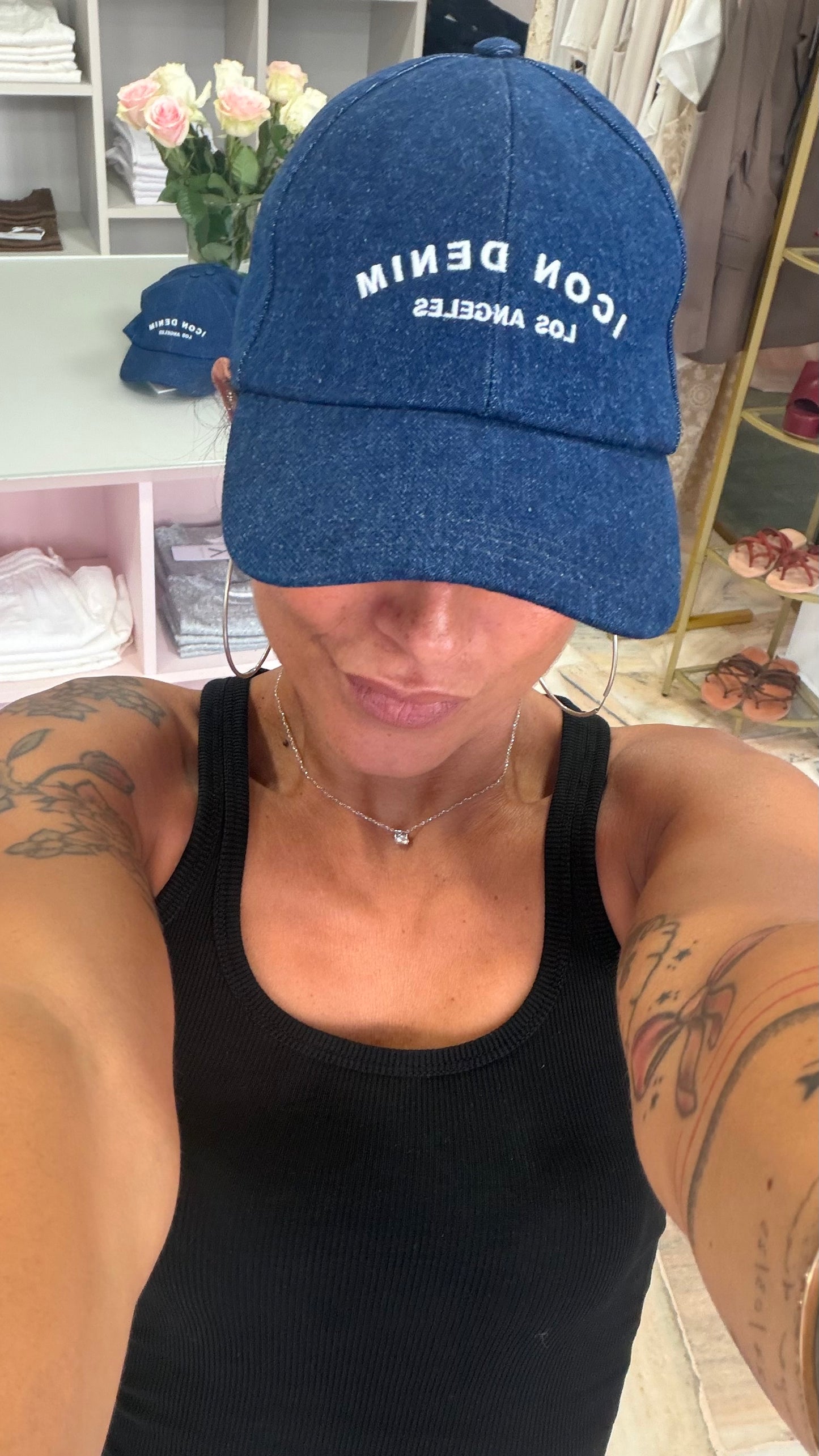 Cappello baseball in denim Icon Denim