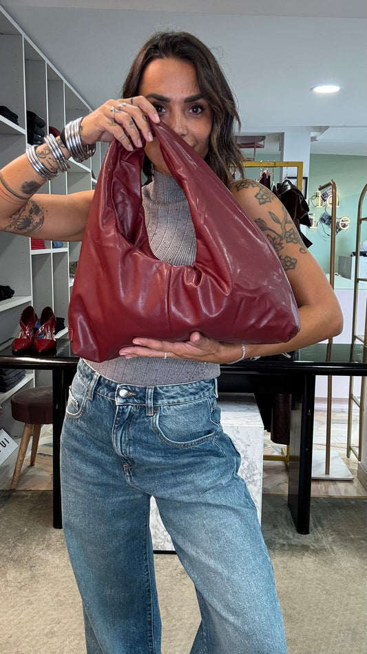 Hobo bag media bordeaux Hinnominate